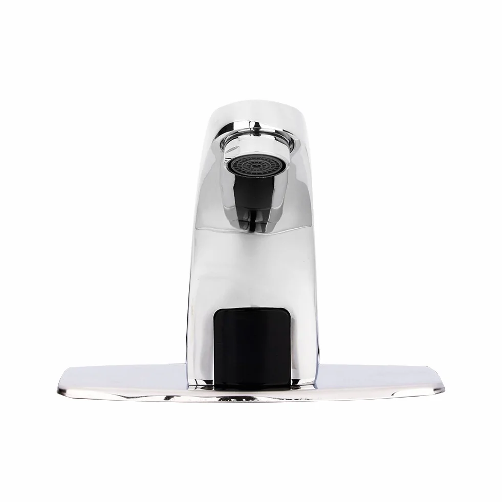 Grifo Automático con Sensor de Infrarrojos, Sin Contacto, Inteligente para Lavabo y Fregadero, con Válvula Mezcladora de Agua Fría y Caliente, para Cocina y Baño