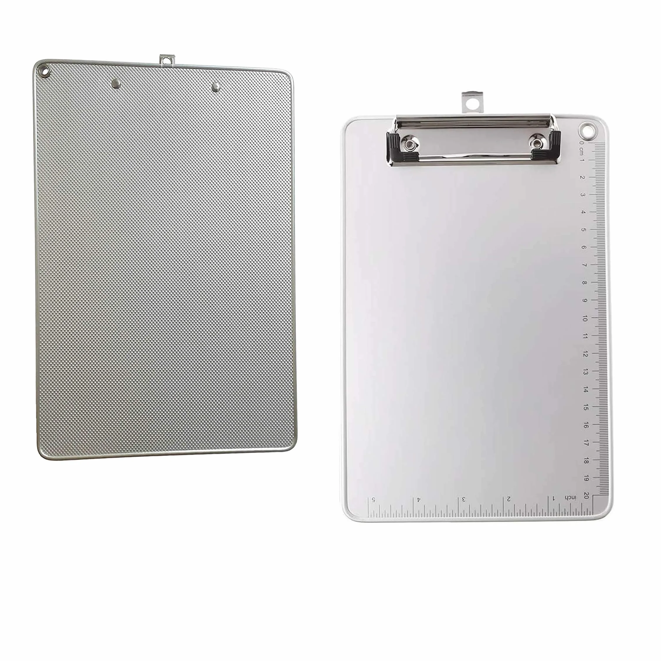 Portapapeles de Aleación de Aluminio A5 con Pinza, Abrazadera de Metal Recubierto de Goma - TKD8053-A5-2x