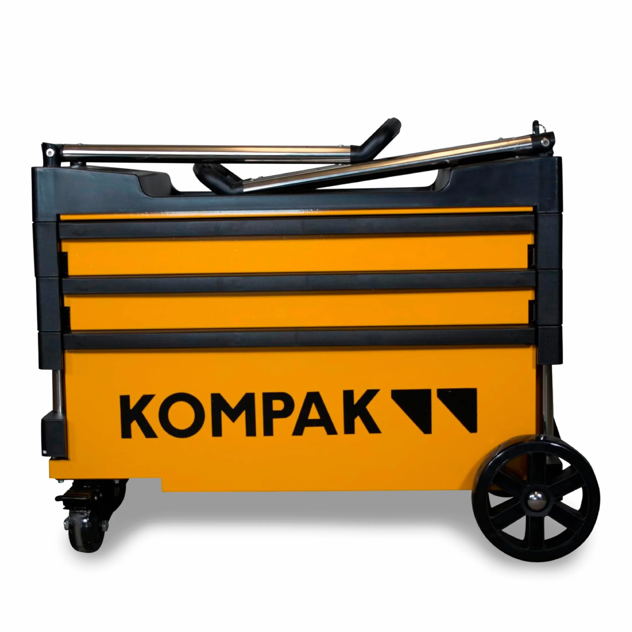 Kompak KP-KT01 Carro para Herramientas Plegable Transportable, amarillo y negro