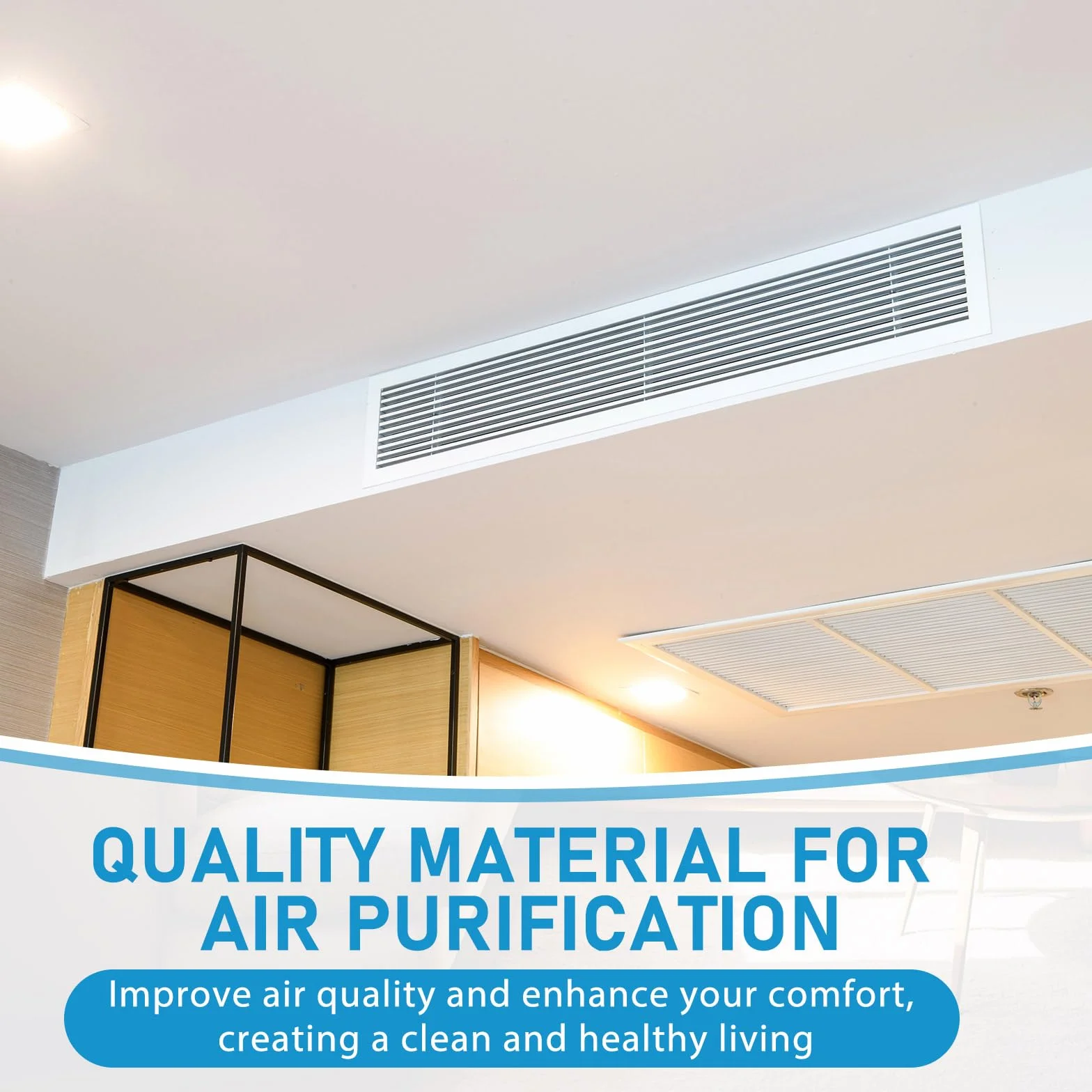 Pangda Merv 13 - Material del filtro de aire de 30 pies cuadrados, 2 x 15 pies, corte para adaptarse a medios de filtro transpirables para rejillas de ventilación de registro de verano, ventilador de
