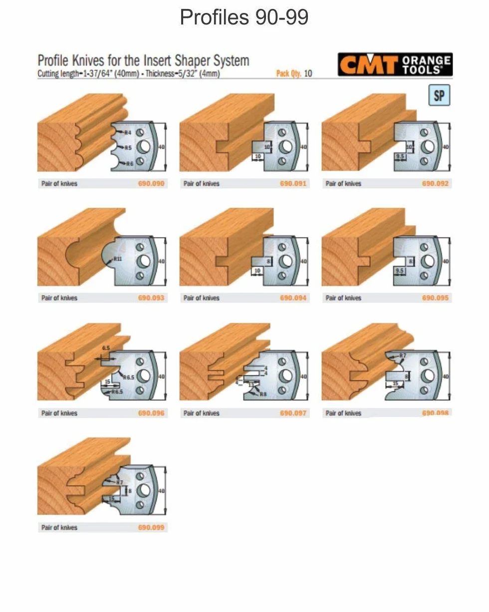 CMT ORANGE TOOLS 690.095 - PAR DE CUCHILLAS SP 40x4mm