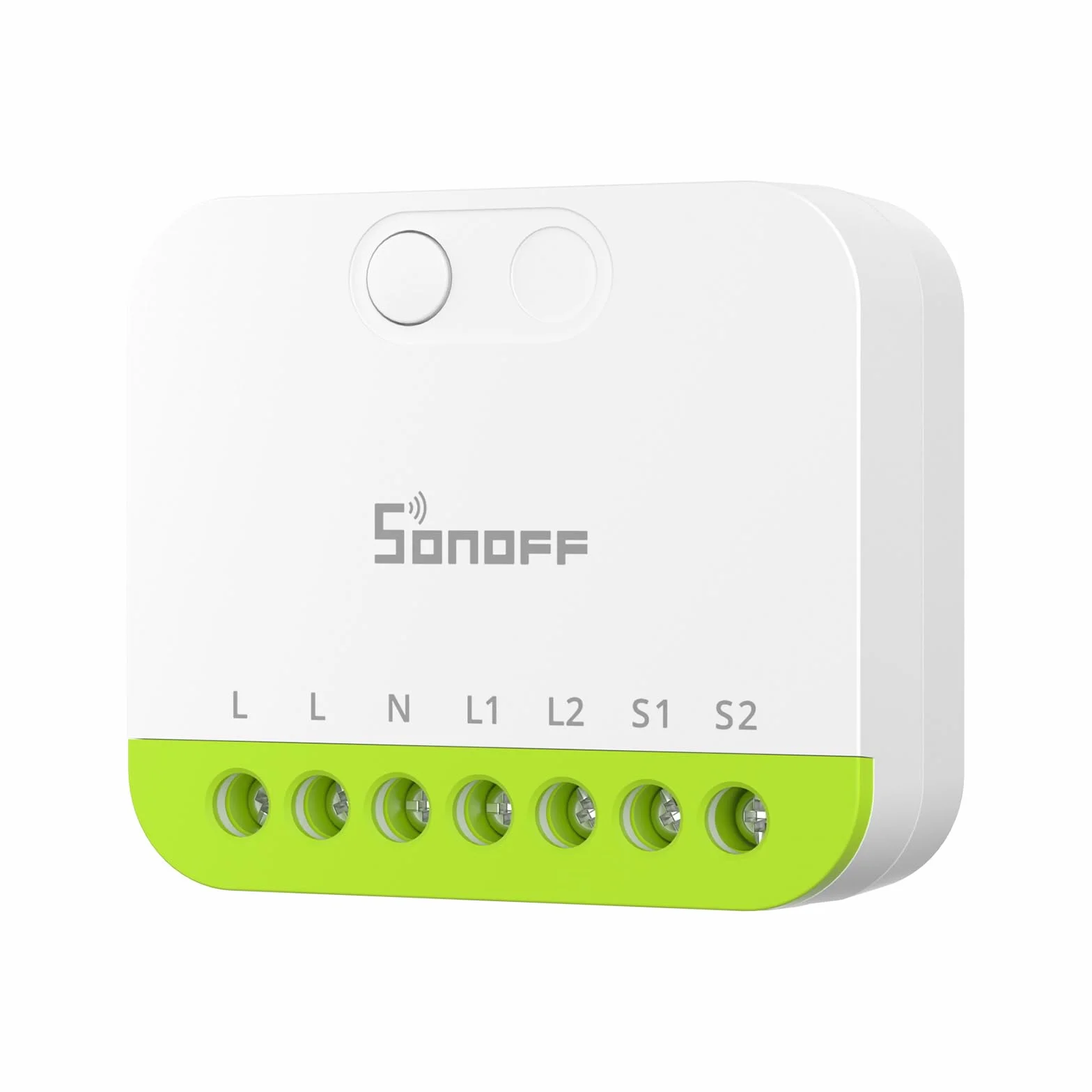 SONOFF MINI DUO Interruptor Inteligente Zigbee de 2 Canales, Compatible con Zigbee 3.0, Carga Total de 16A, Compacto para Cajas Estándar, Control Remoto y Automatizado a través de Concentrador Zigbee