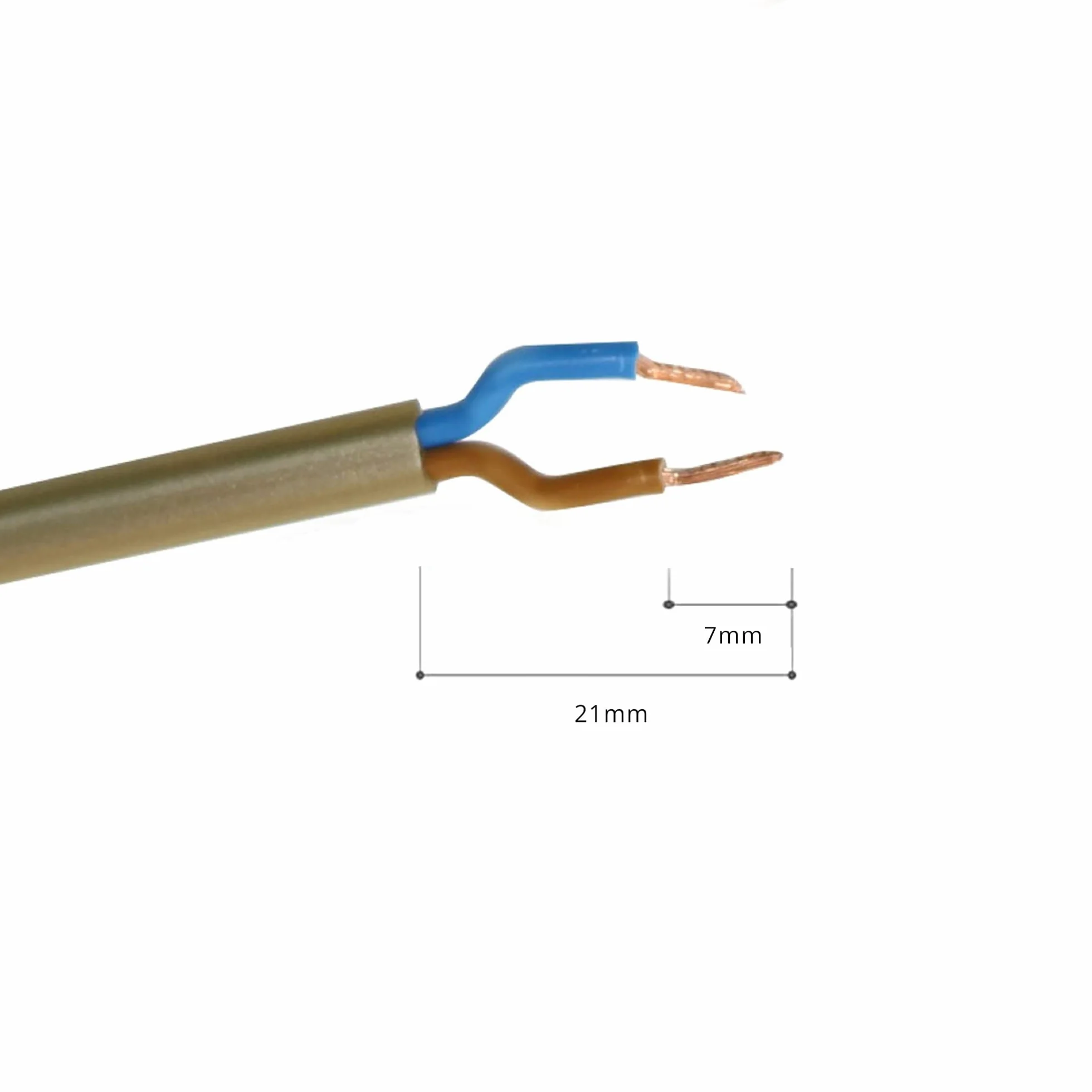 Enchufe con Cable 1.5m Interruptor en Cabezal Libre 50cm Oro 2 Pack