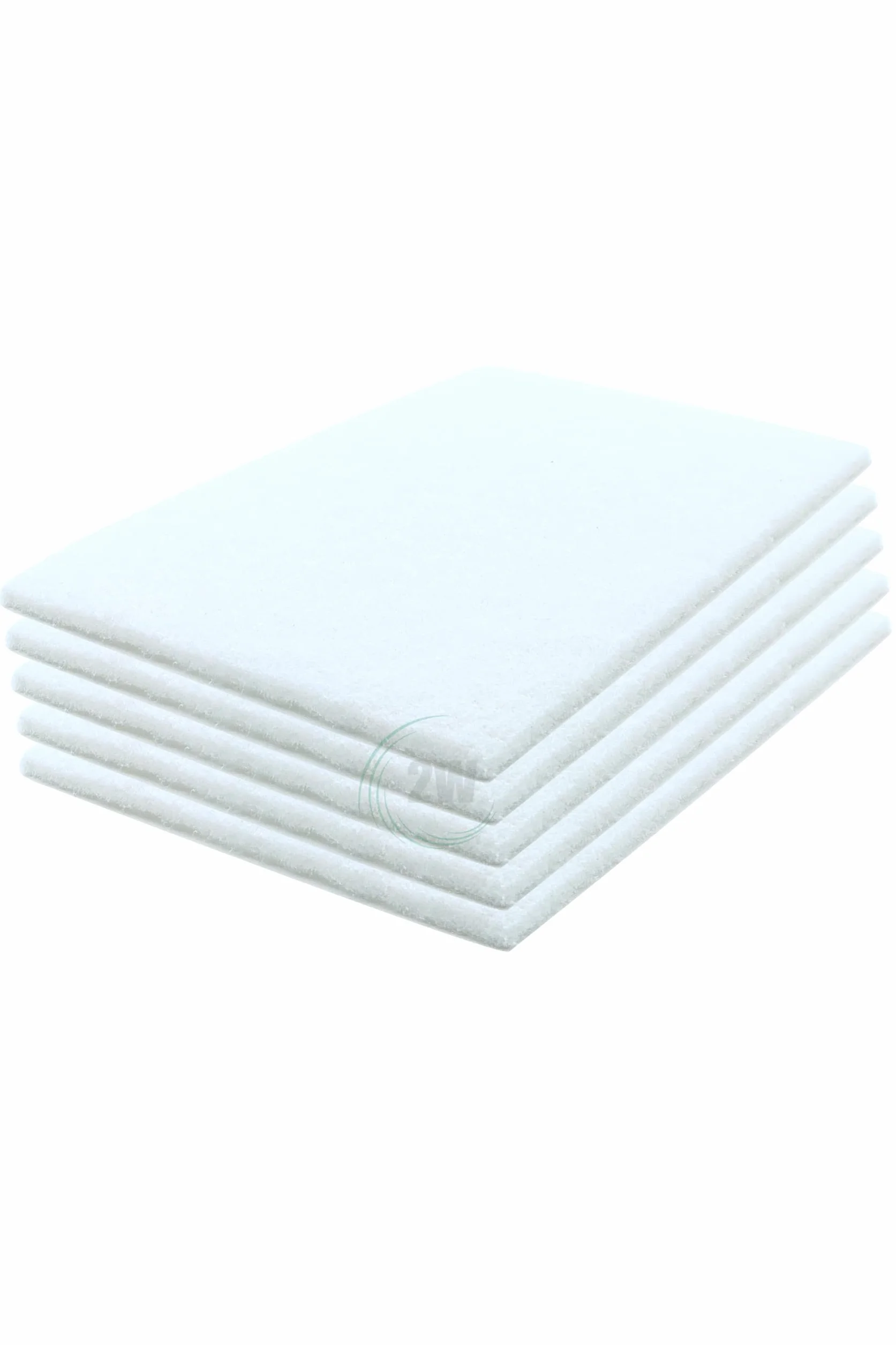 2W P4000 P4000 - Hoja de fieltro abrasivo (150 x 230 mm, 5 unidades), color blanco
