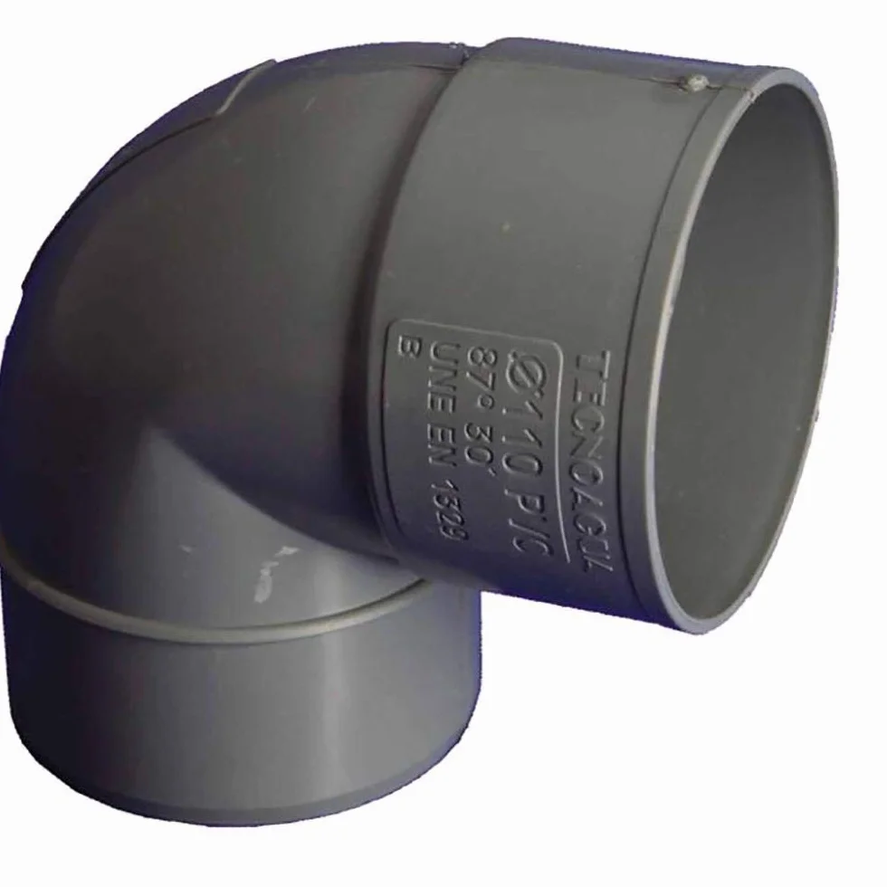 accesorios de pvc - Codo macho-hembra 87º diámetro 160