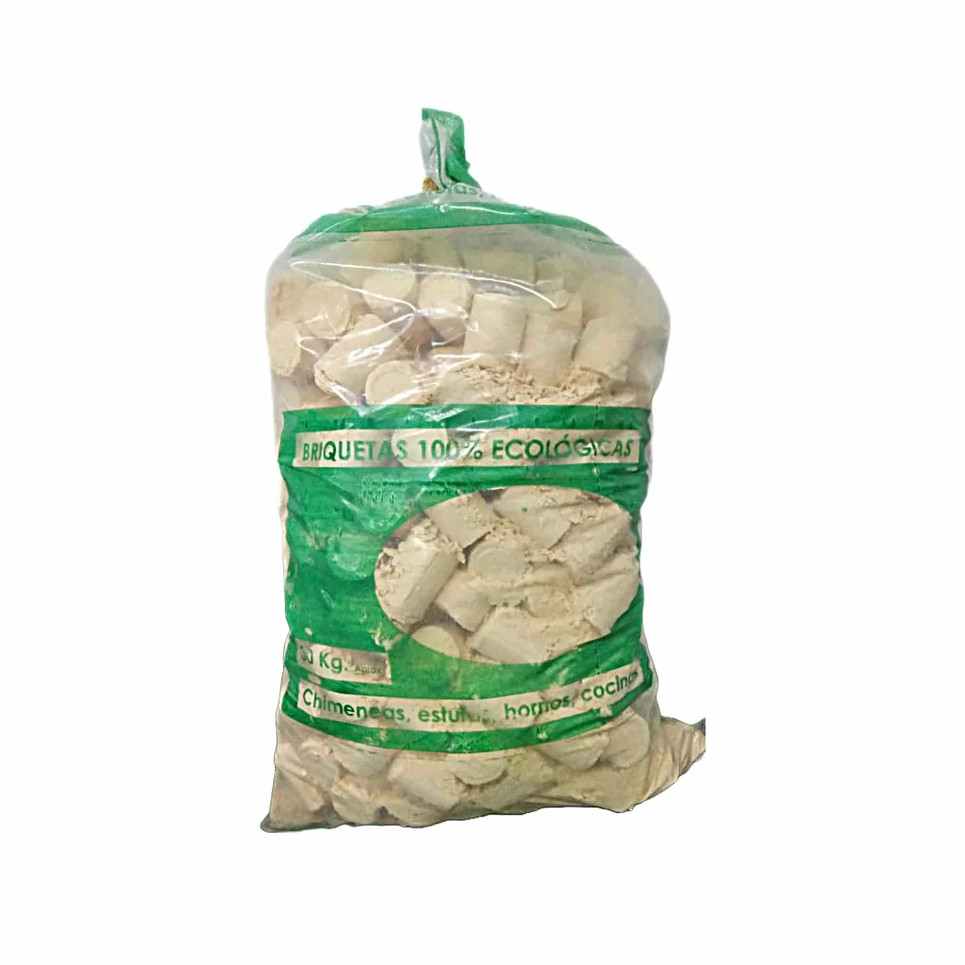 Peyca Saco de briquetas de Pino 100% ecológicas 30kg Aprox. Ideal para chimeneas, Estufas, hornos. Gran duracion. Prensadas sin aditivos.
