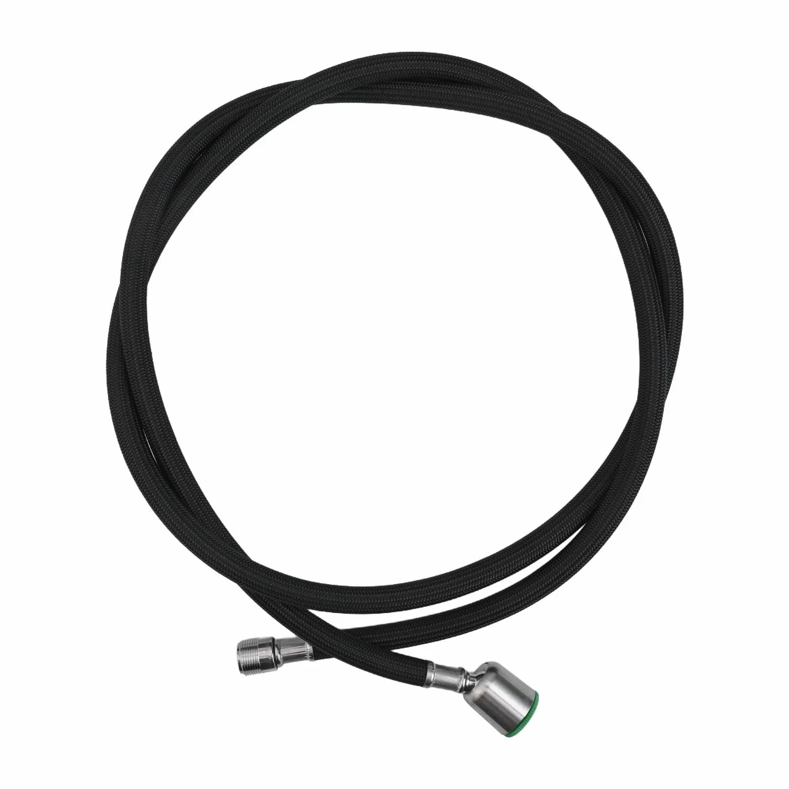 Manguera de repuesto extraíble para grifo de cocina, flexibilidad superior y características de seguridad con tubo interior de gel de sílice y capa exterior de nailon (rosca-negro)