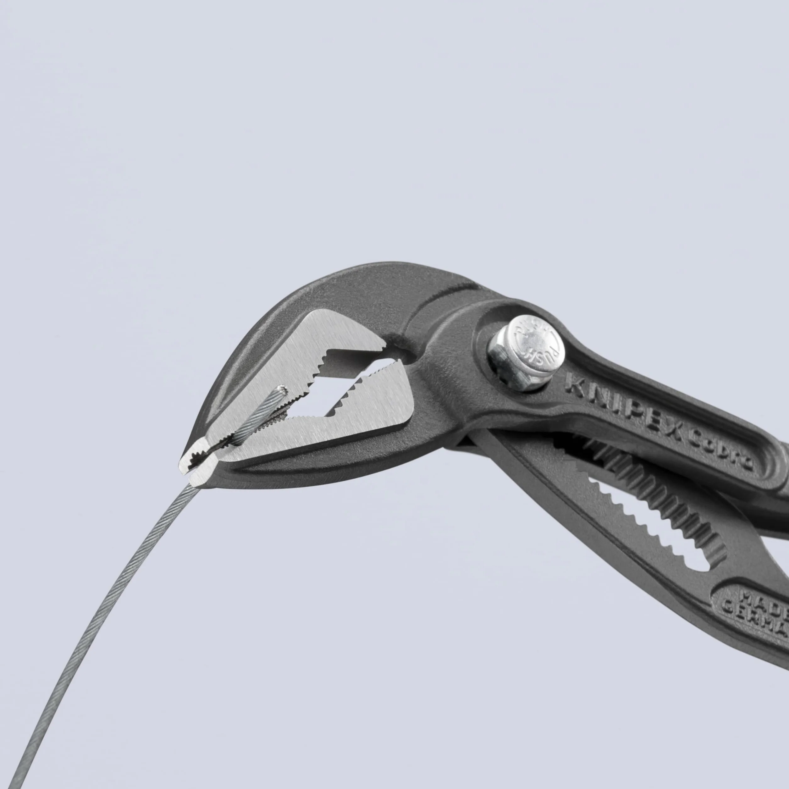 KNIPEX Cobra ES Tenaza de agarre pico loro extra esbelta Mangos plasticos por inmersión antideslizantes 180 mm, 87 51 180