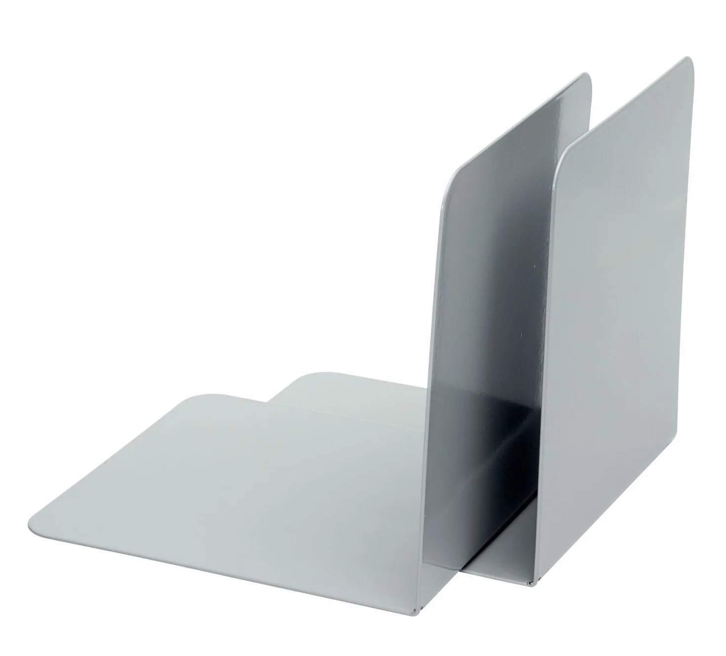 Alco 4302-29 Juego de 2 sujetalibros de metal gris 130x140x140 mm