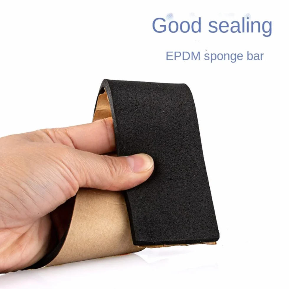 Tira de sellado de esponja autoadhesiva de goma de 10 m - Junta anticolisión de espuma EVA for puertas, ventanas y más(15mm x 30mm x 2m)