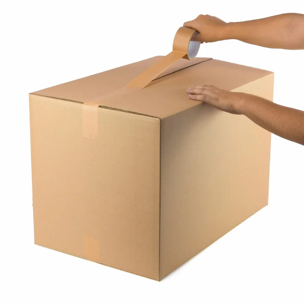 PACKCOBO Cajas de Cartón 60 x 40 x 40 cm para Mudanzas Almacenaje Transporte Reforzado con 2 ondas reforzada sin asa (10 Unidades)