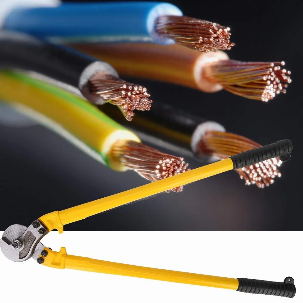 Cizalla de cable, alicates de corte afilados de acero al carbono, duradero práctico para cable de alambre(Wire rope cutter)