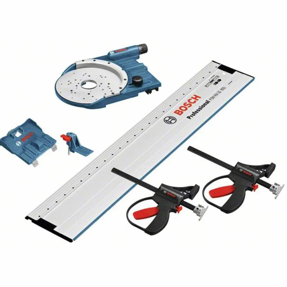 Bosch Professional FSN OFA 32 KIT 800 - Carril y adaptador para fresadoras (kit universal para fresado en serie)