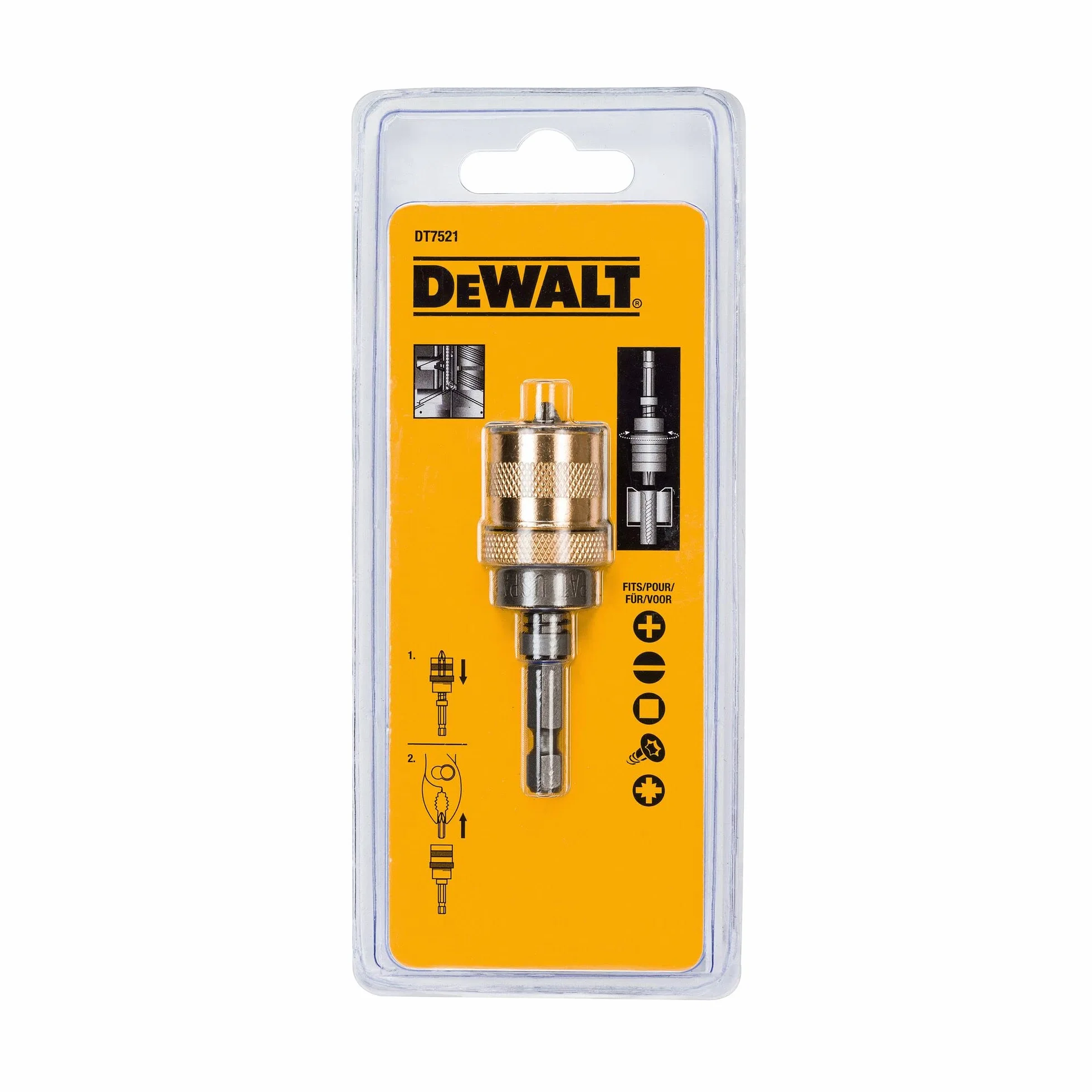 DEWALT DT7521-QZ - Portapuntas y Ajustador de Profundidad para Paneles de Yeso, Incluye PH2 25mm, 1 Pieza