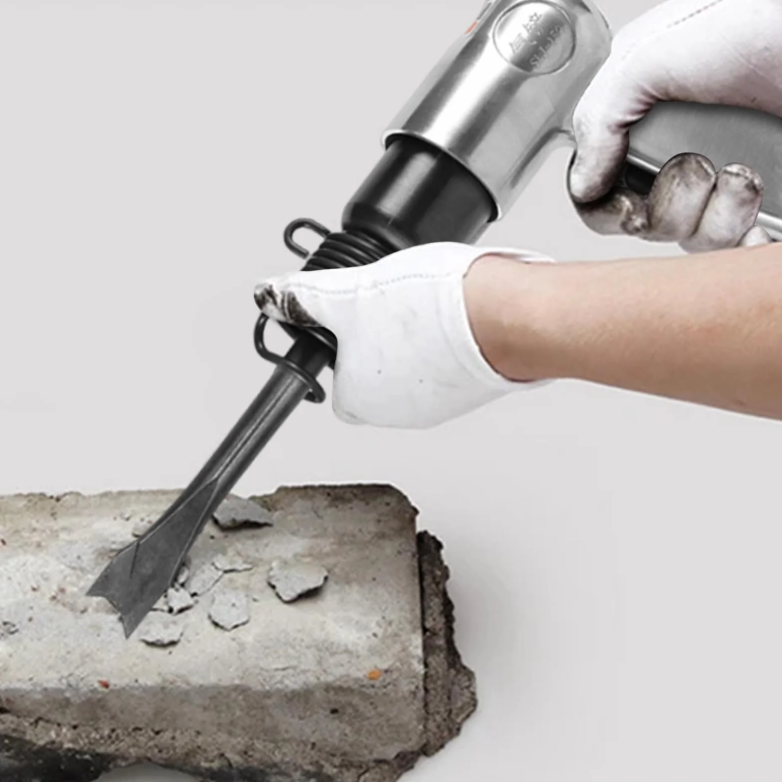 Pala neumática de aire - herramienta de cincel portátil ligera con mango recto | Potente comprimido para proyectos de bricolaje, reparación automática, fabricación, tallado en piedra y ap