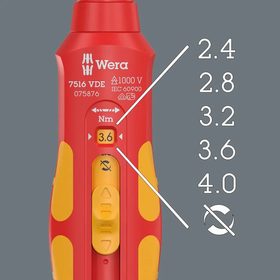 Wera 7516 VDE Kraftform Safe-Torque Speed Destornillador dinamométrico