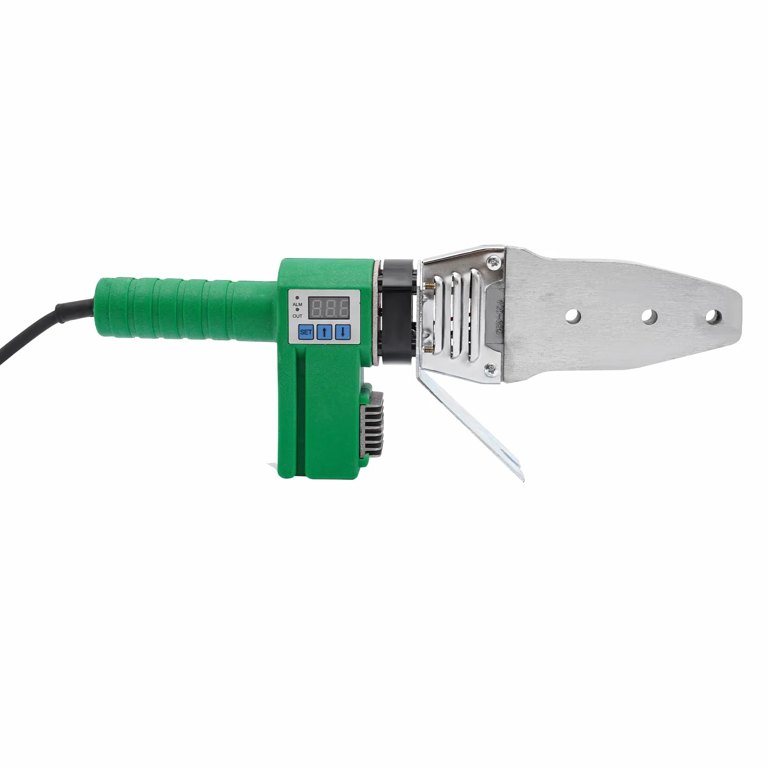 Dispositivo de soldadura para tubos de agua, 77-725°F ajustable, pantalla LED, placa de conductividad térmica de aluminio, calefacción doble de tubo de 1500 W, PPR PE PP