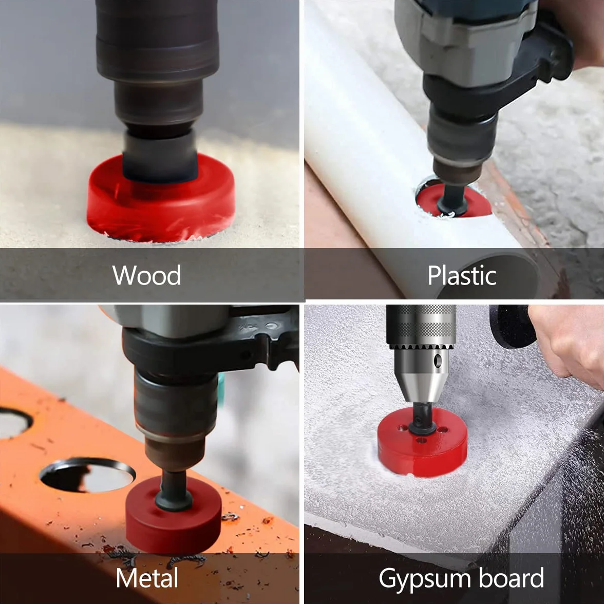 Flintronic Sierra de Corona Bimetálica de 60mm, Sierra de Corona 60mm Diámetro, Broca Perforadora para Madera y Metal, con Adaptador y Broca Piloto, para Aluminio, Aluminio, Hierro, Tubo de Plástico