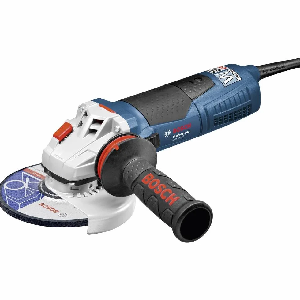 Bosch Professional amoladora angular GWS 19-150 CI (incl. filtro de protección contra el polvo, brida, tuerca de apriete, cubierta protectora, llave de dos agujeros, empuñadura auxiliar)