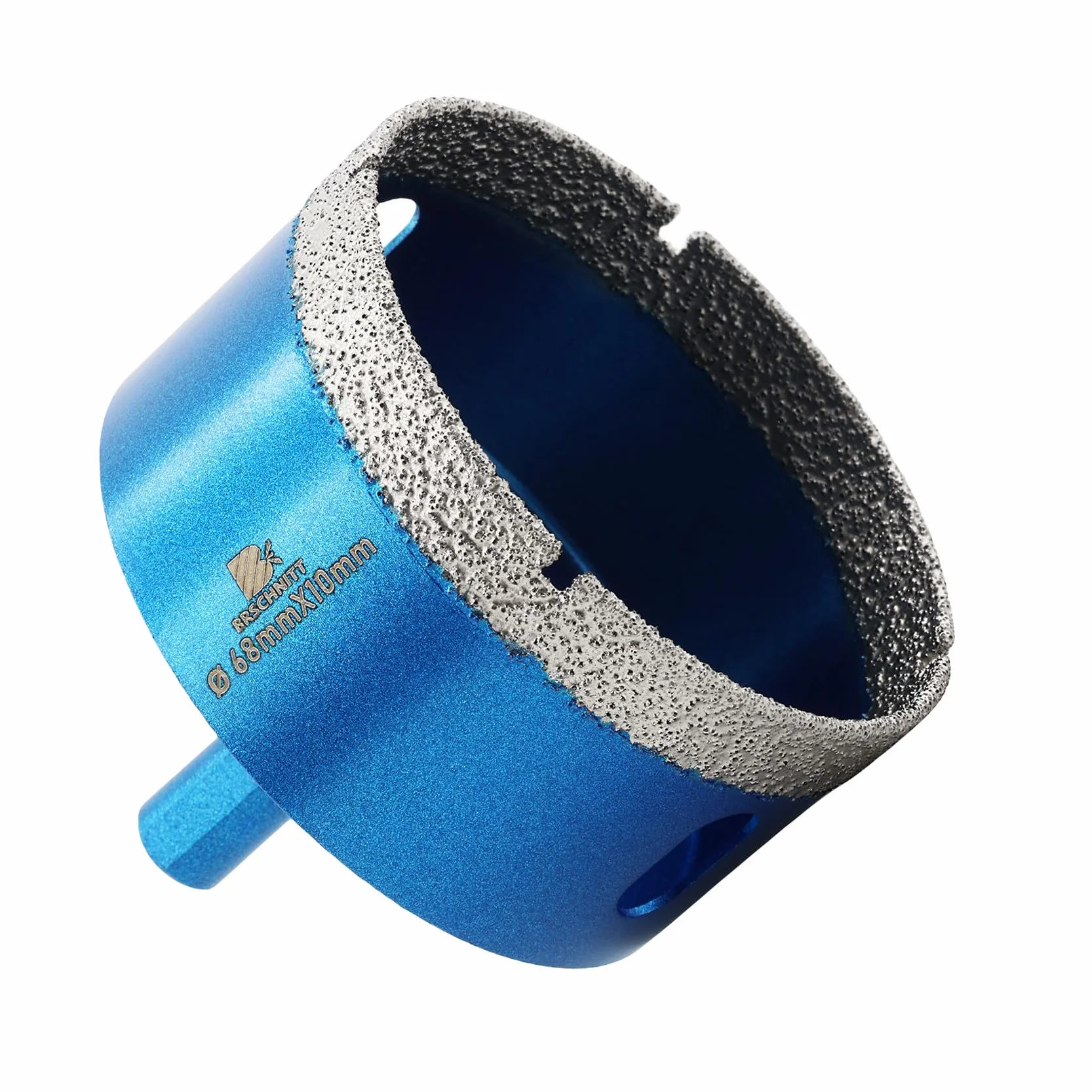Broca de Diamante 68mm - BRSCHNITT Sierra Perforadora de Vástago Triangular Porcelana Ceramica Azulejo Granito Mármol