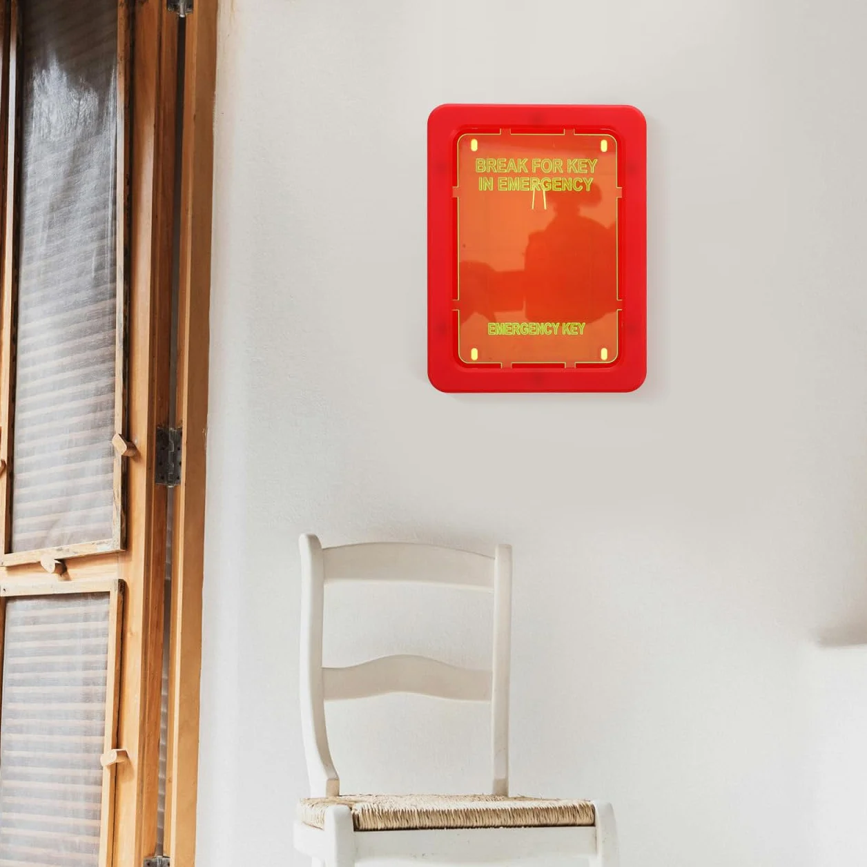 HOMSFOU Caja De Llaves De Emergencia Montada En La Pared Con Cerradura Organizador Multifuncional Para Hogar Y Oficina Armario Seguro Para Almacenamiento De Llaves Y Tarjetas 6.37X4.80X1.37In