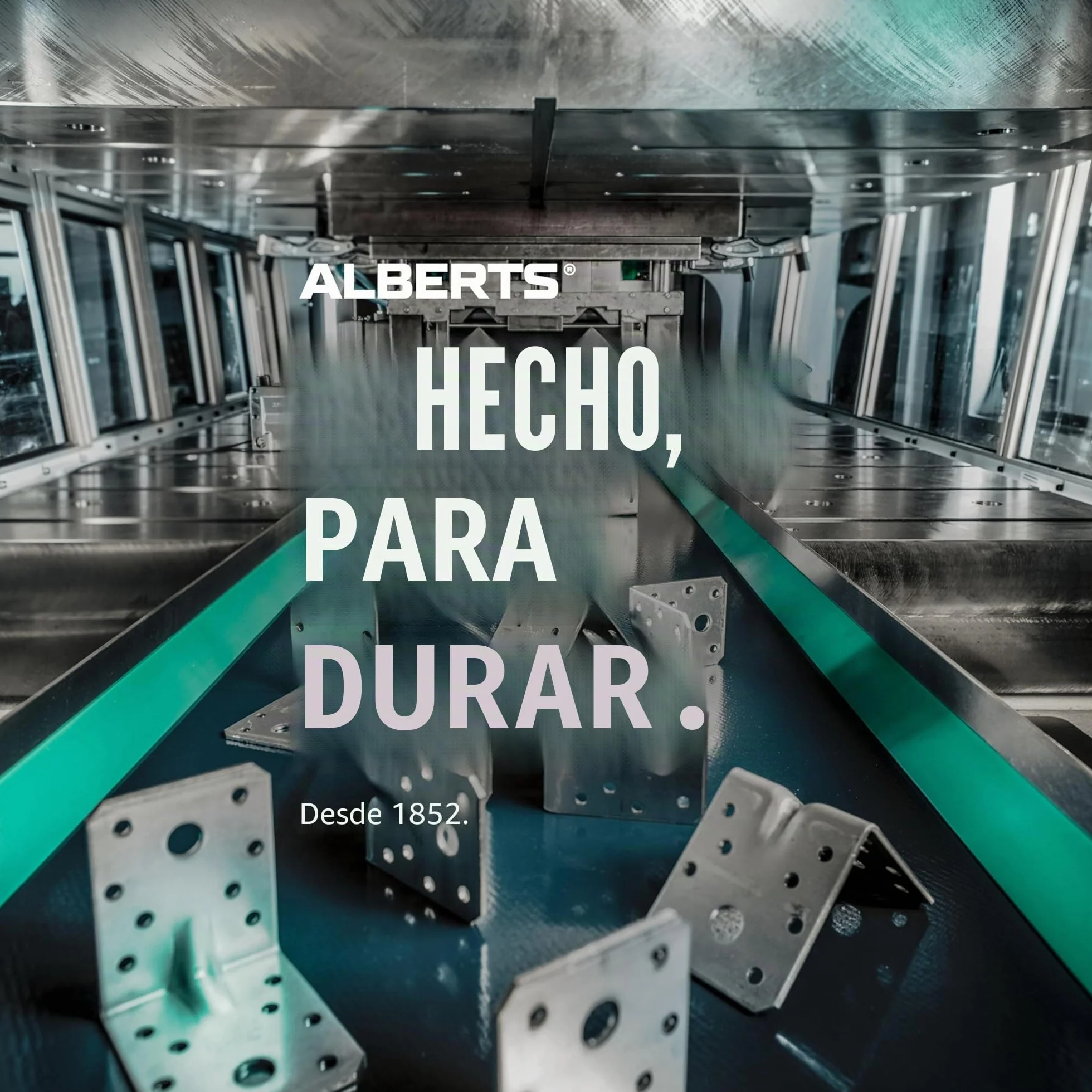 Alberts 866846 Escuadra de ensamblaje, Galvanizado Sendzimir, 40 x 60 x 60 mm, Juego de 50
