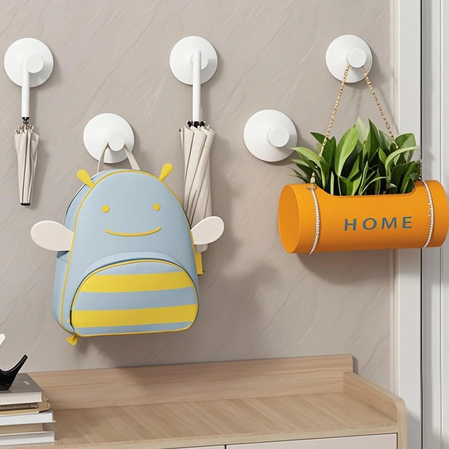ZhouWei 2 Piezas Ganchos Ventosa, Percha de Pared Sin Taladrar Máx 3 kg Acero Inoxidable Suction Cup Hooks Reutilizables Toallero con Ventosa, para Cocina Baño Pared Azulejos Vidrio (Blanco)