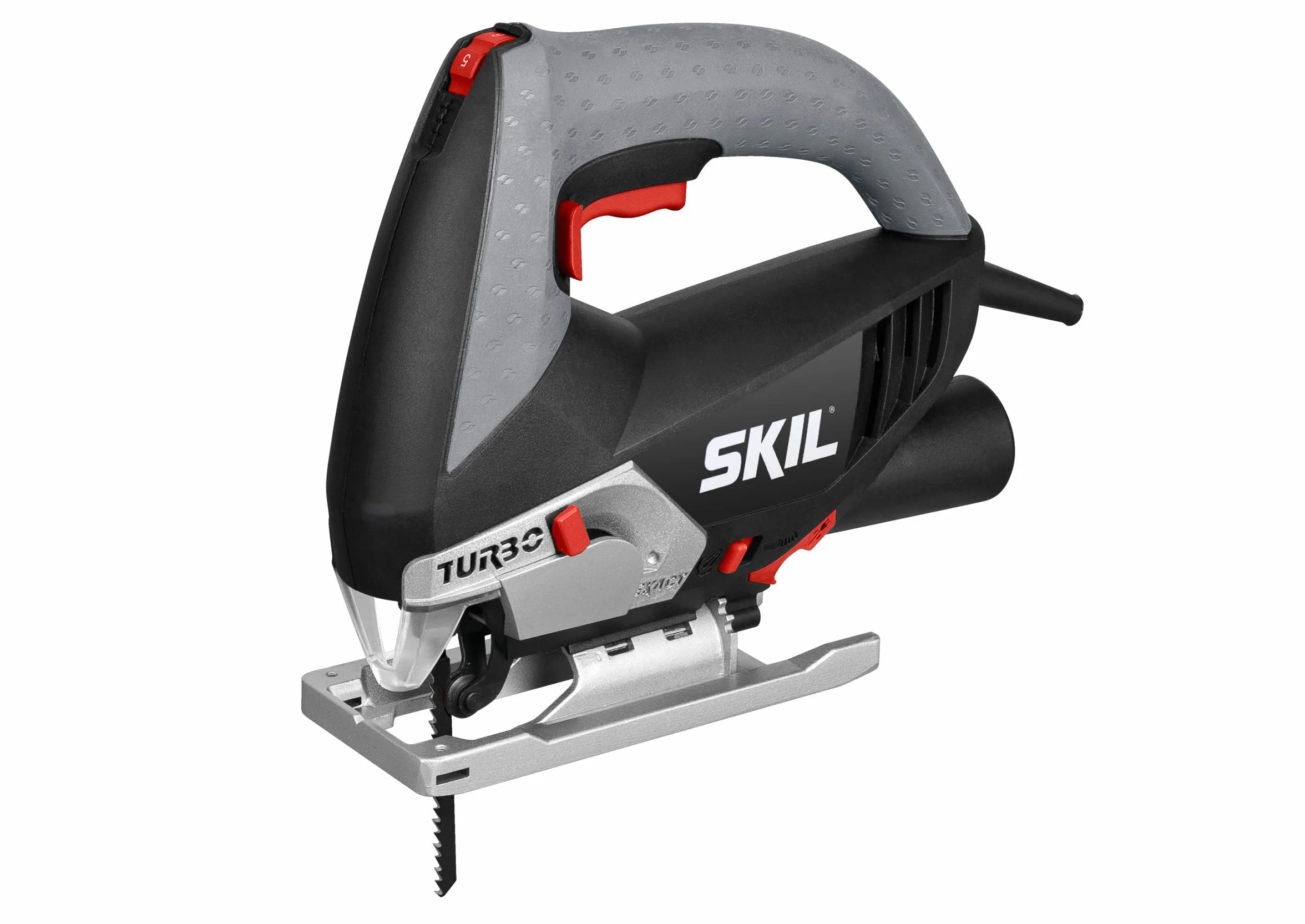 Skil 4381AA - Sierra de calar pendular con variador de velocidad (500 W, conexión para aspirador, soplador)
