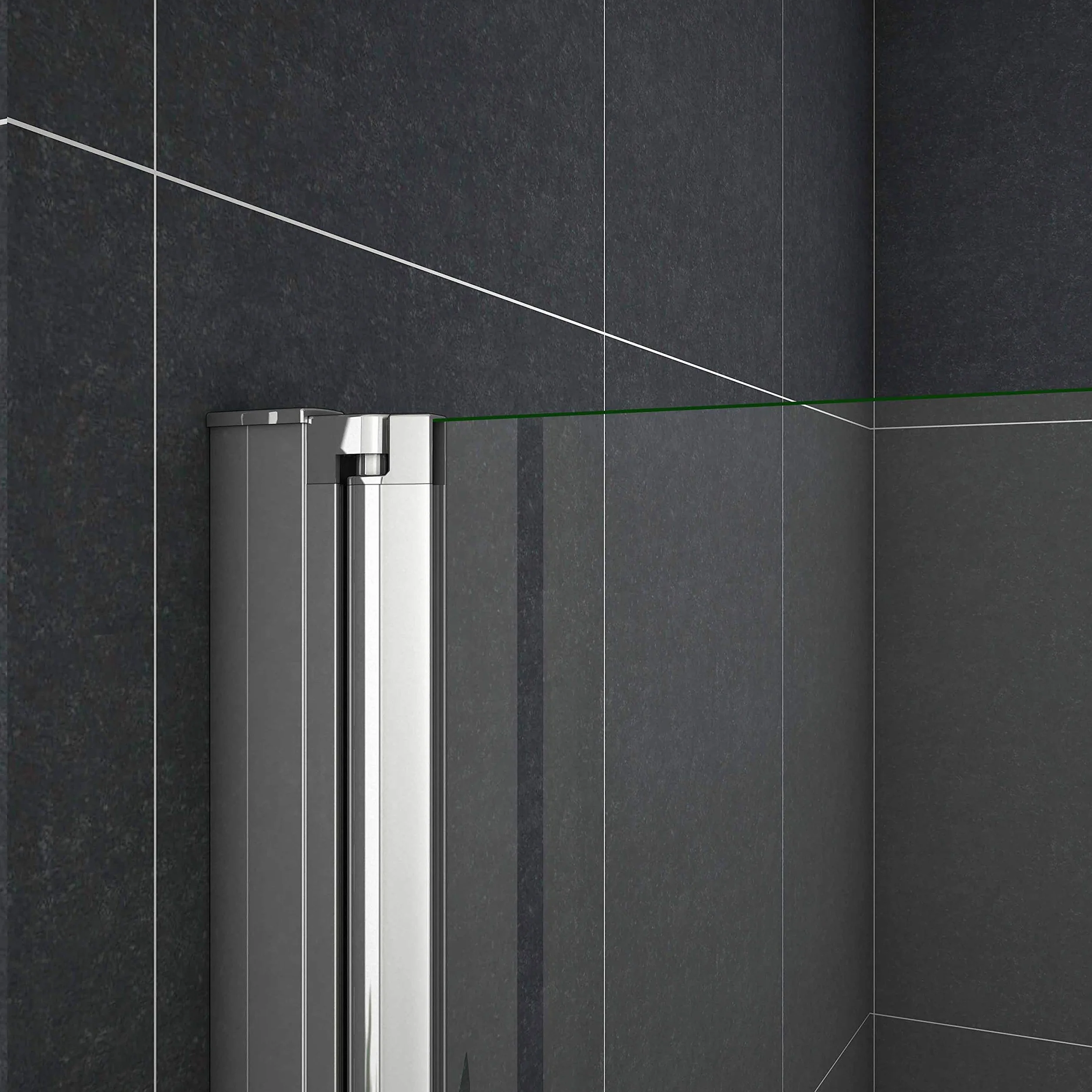 Mamparas de Ducha Puerta Plegable Cristal 6mm Antical 100x185cm