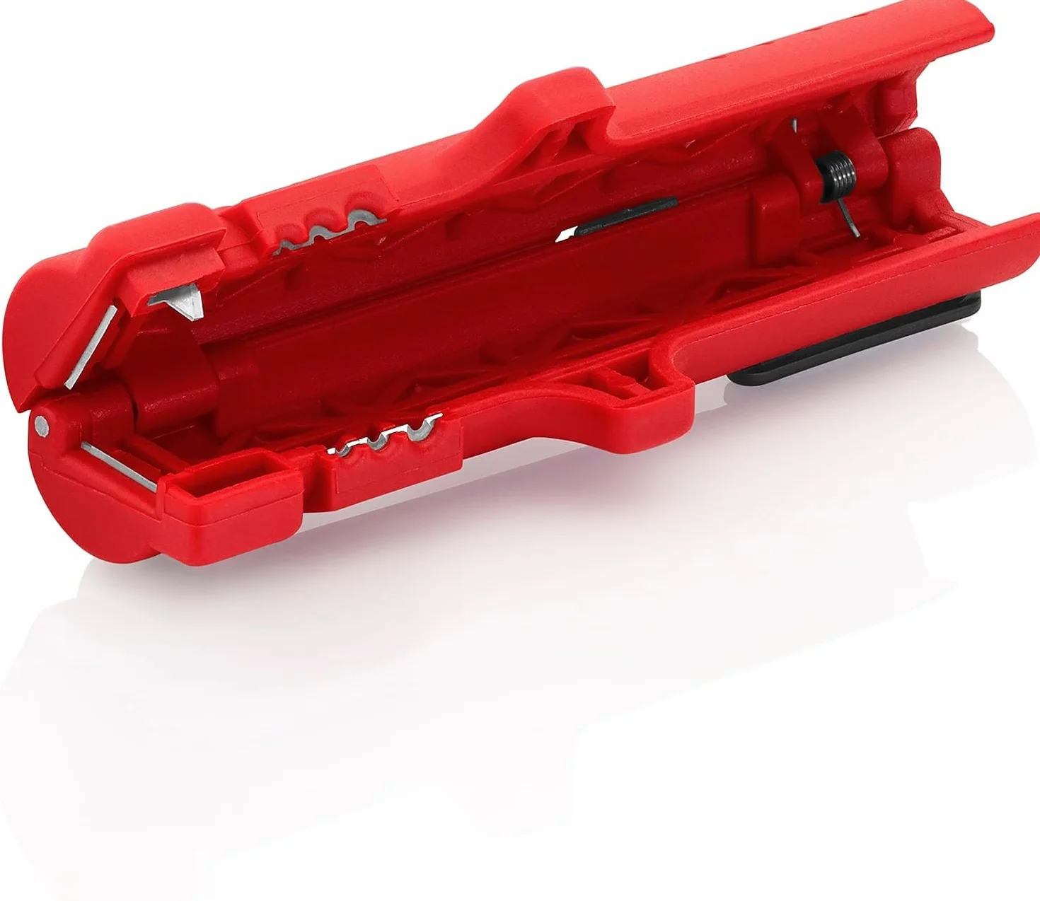 KNIPEX Pelacables para cables planos y redondos en blister 125 mm, 16 64 125 SB