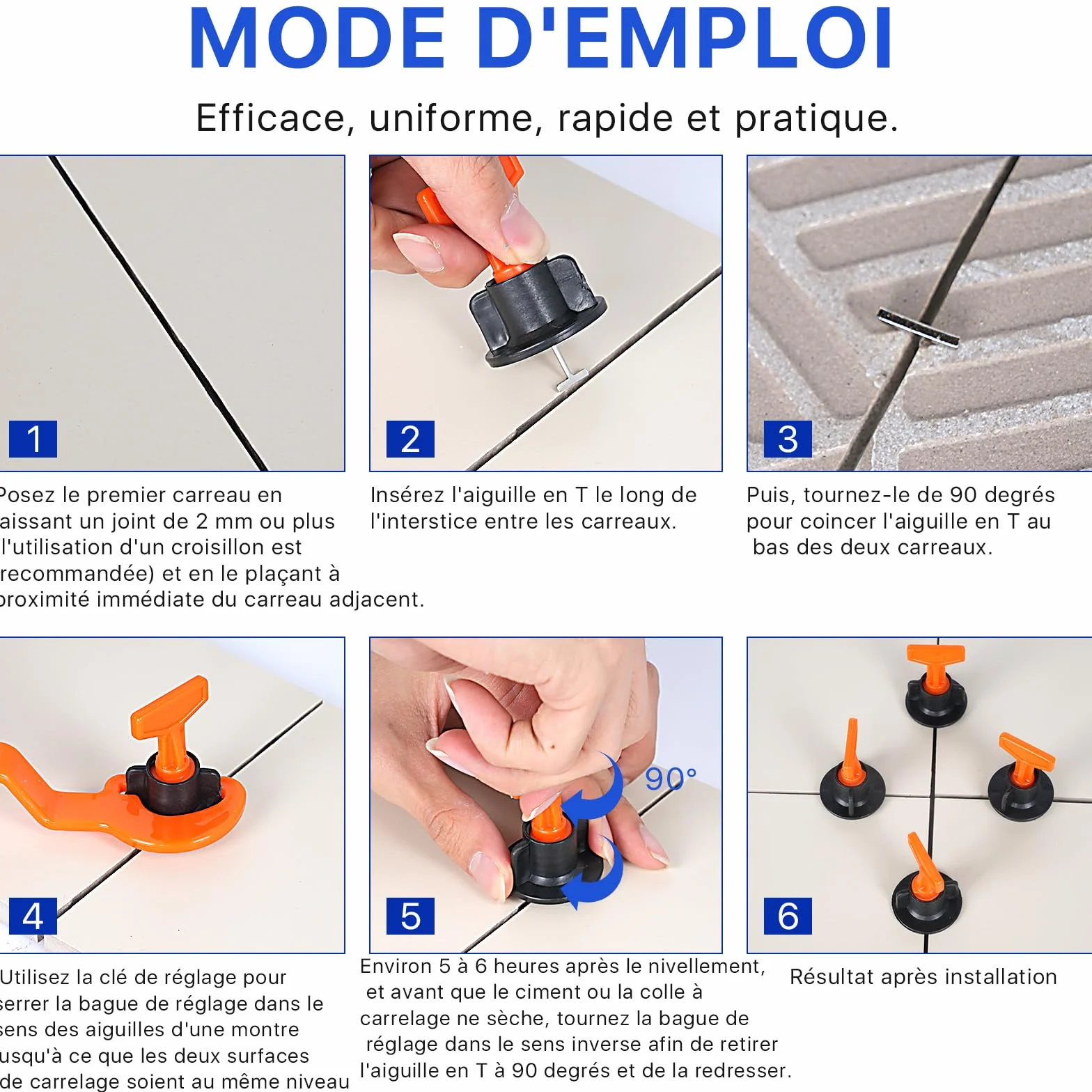 Sistema profesional de nivelación de azulejos–150 discos niveladores, 500 discos de 2 mm y 500 de 3 mm, 3 llaves especiales y 20 pasadores de acero para la instalación de suelos y paredes (rojo)