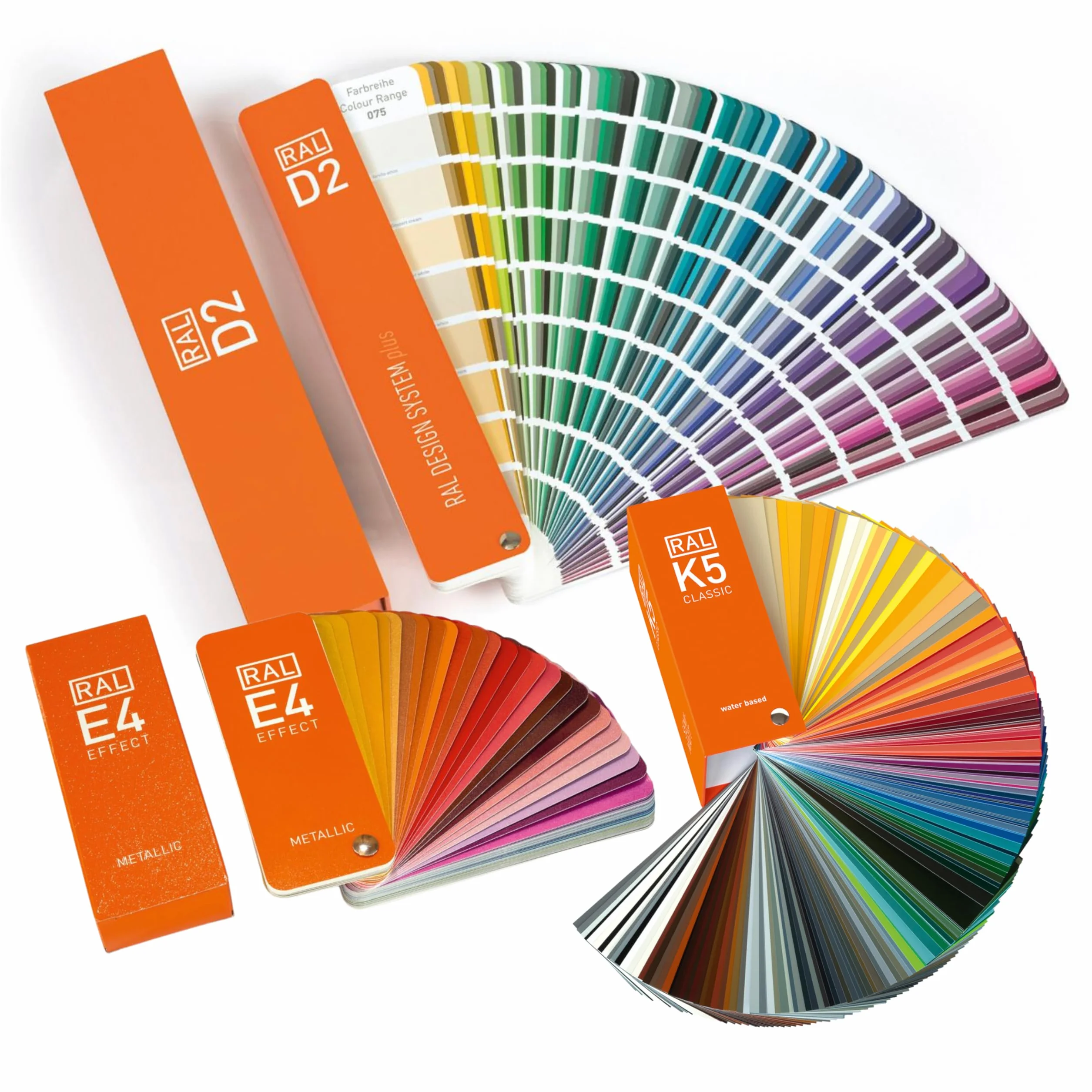RAL Juego de tablas de colores: colores K5, D2, E4