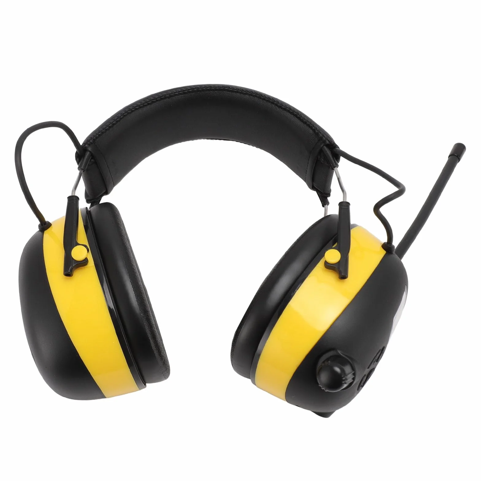 Auriculares con Protección Auditiva, Orejeras Electrónicas SNR, Reducción de Ruido de 30dB con Cable de Sonido de 3,5 Mm para Jardinería (YELLOW)