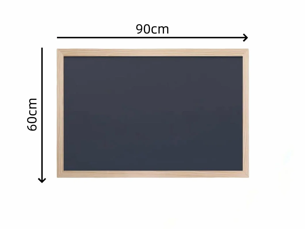Pizarra Blanca/Negra 90x60 cm Negro