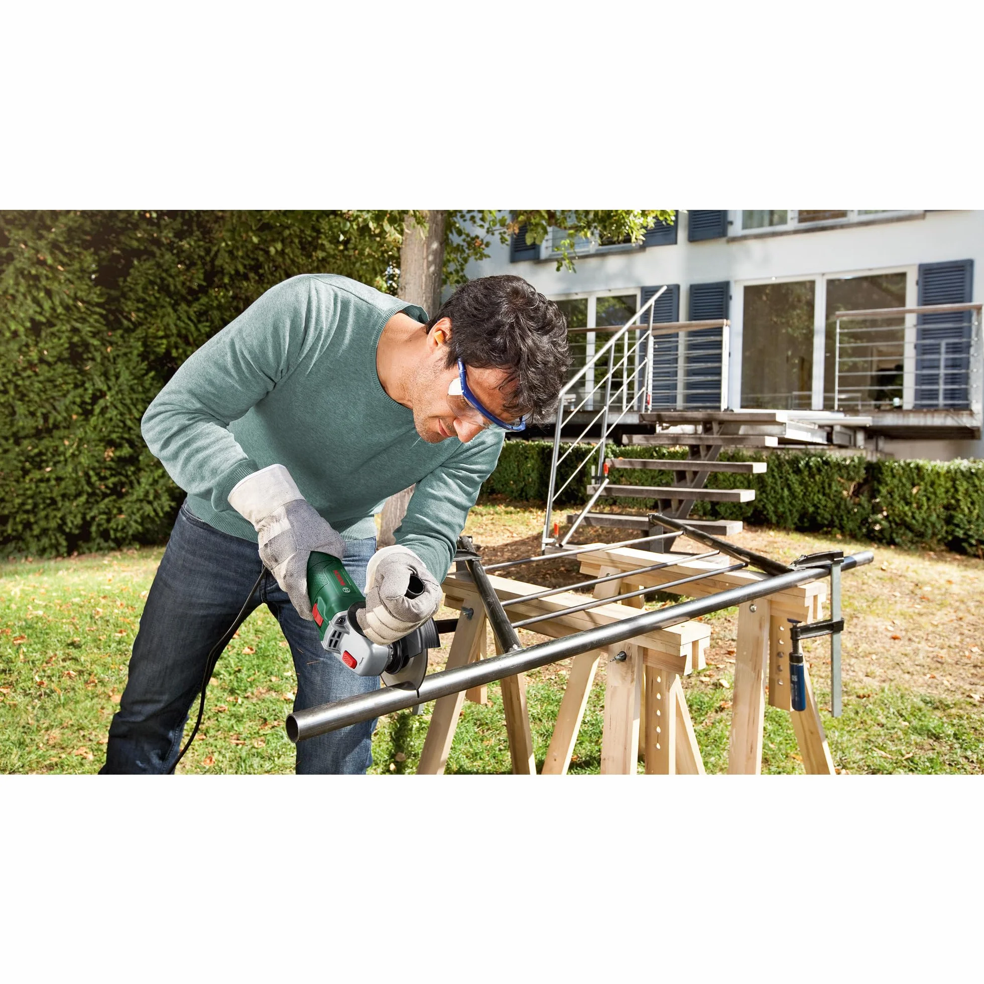 Bosch amoladora pequeña UniversalGrind 750-115 (750 W; para amolar, cortar, cepillar y lijar; en embalaje de cartón)