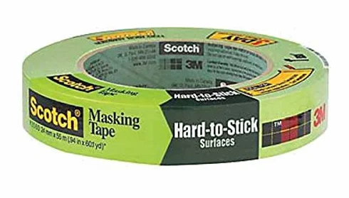 3M 2060-24A Cinta adhesiva para pintores Scotch de 1 pulgada para superficies duras