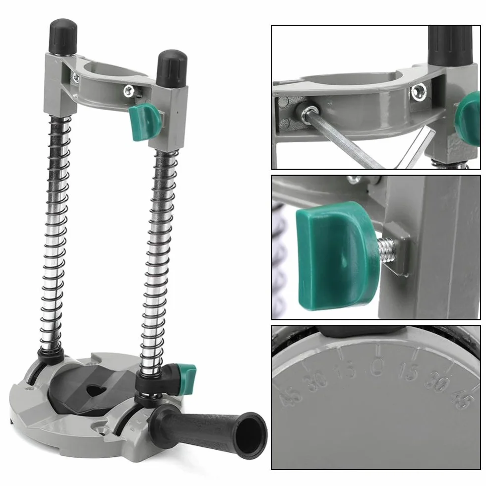 Ángulo Ajustable Soporte de Perforadora y Guía de Posicionamiento para Taladro Eléctrico