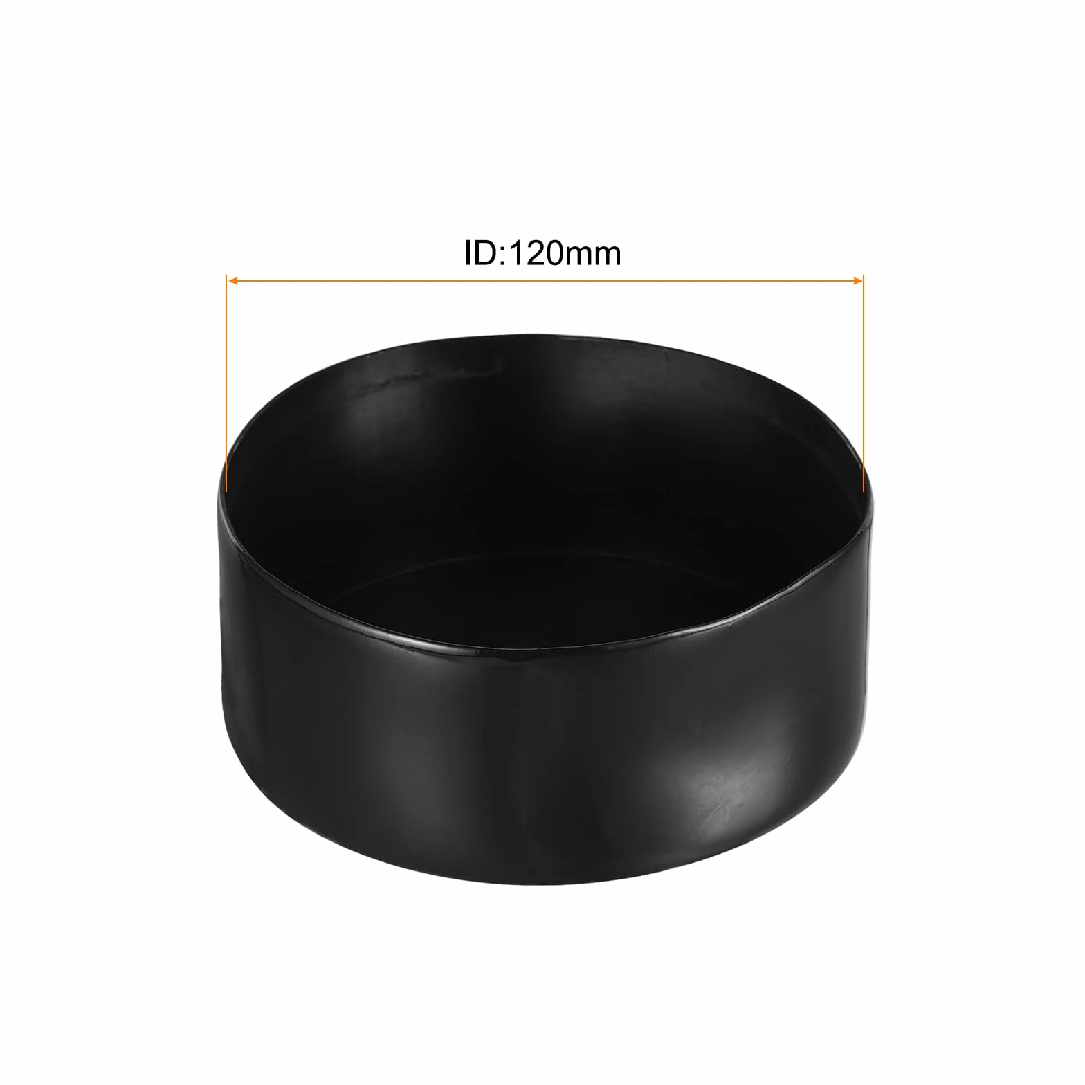 QUARKZMAN 120mm Tapones de Extremo de Goma para Postes, Cubierta de Agujero Redondo Protector Negro