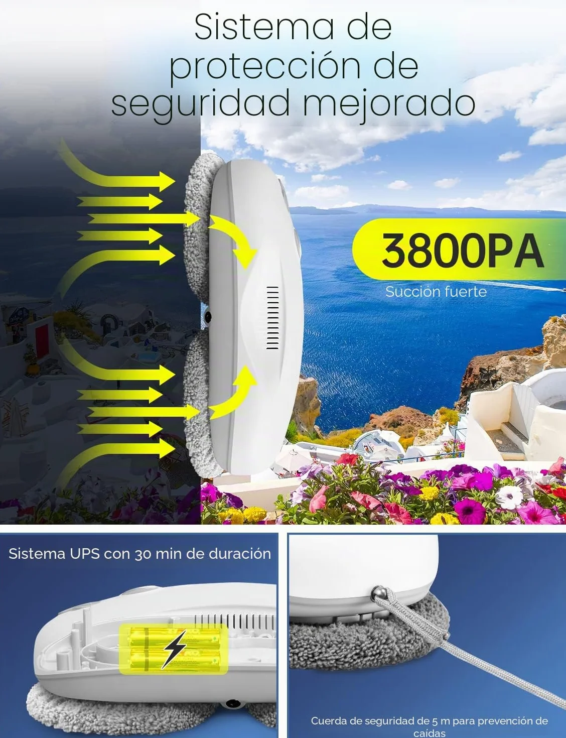 S500 Robot Limpiacristales Limpia Cristales Robot Eléctrico (S500)
