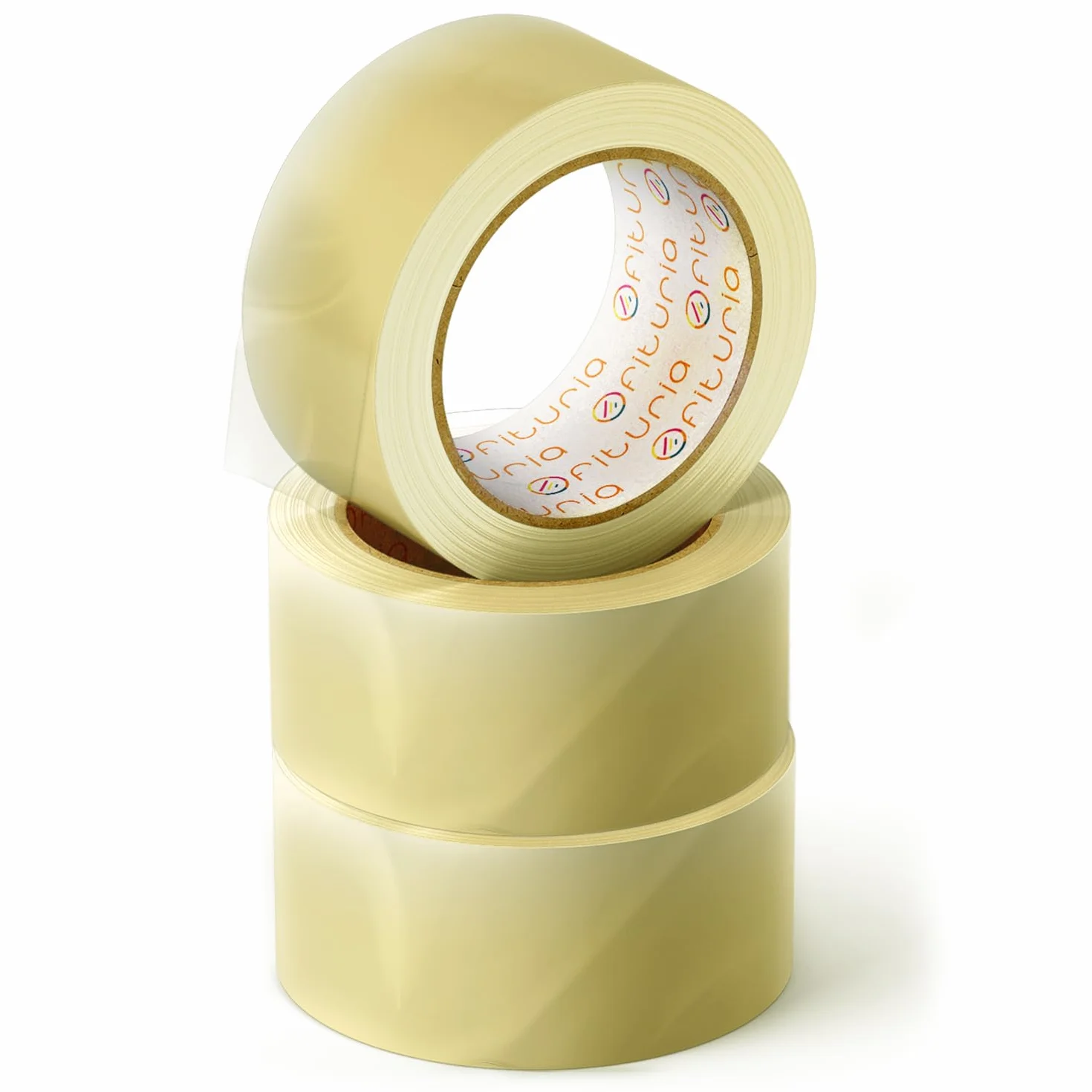 OFITURIA Cinta Adhesiva de Embalar Transparente 36cm x 60m 3 Rollos para Cajas de Cartón