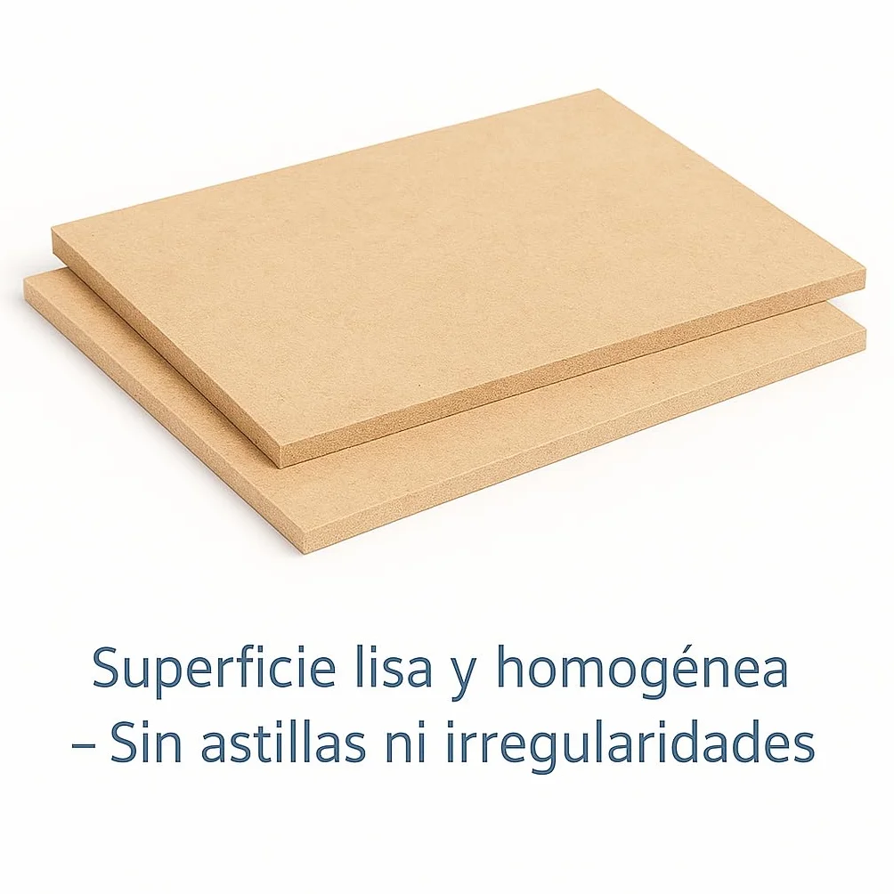 Genérico - Tableros de madera MDF cortados con láser a medida en cualquier tamaño y disponible en 2,5mm, 5mm o 10mm de grosor