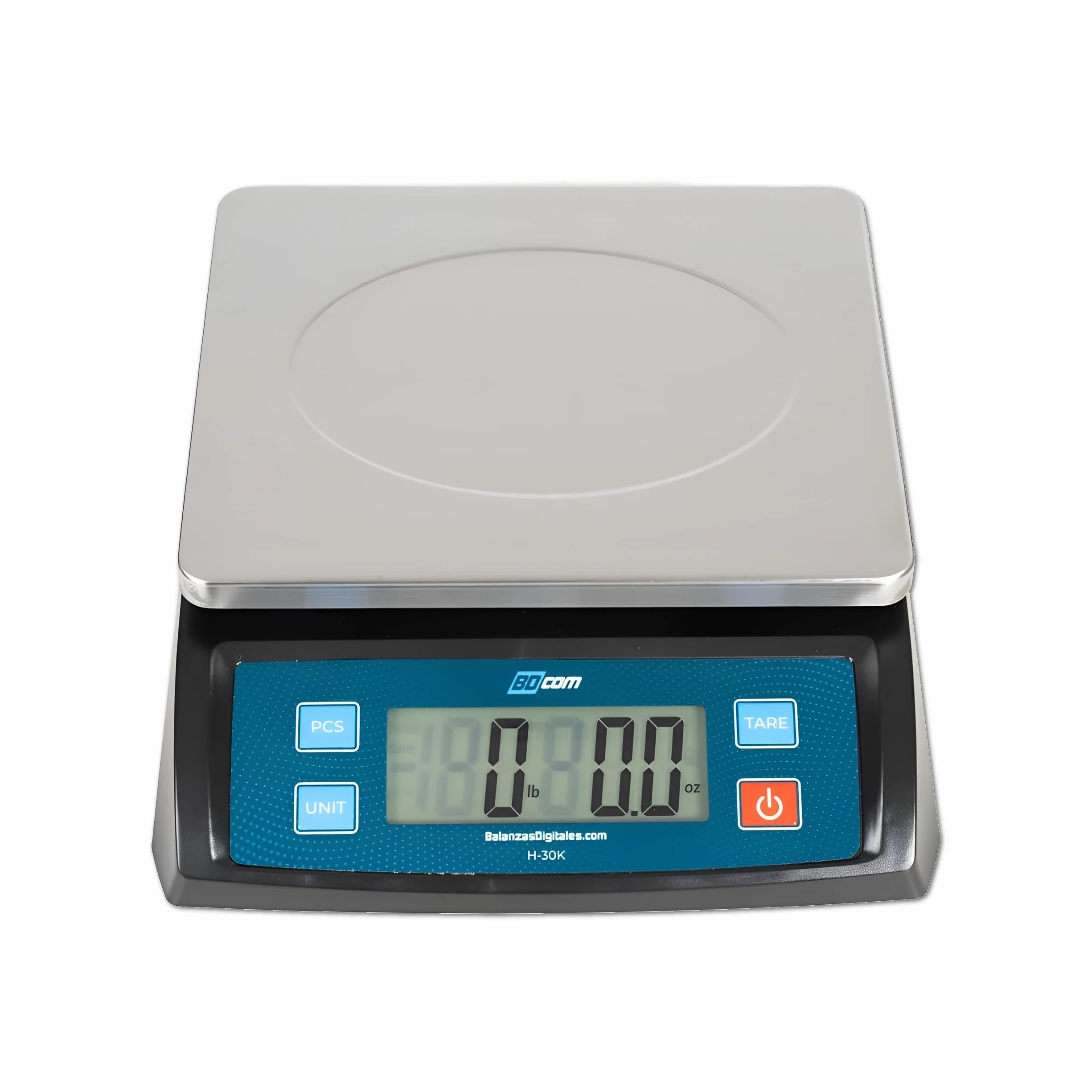 BDCOM Balanza Postal Industrial BD-802 30 Kg 1g Precisión Plato 21x17 cm