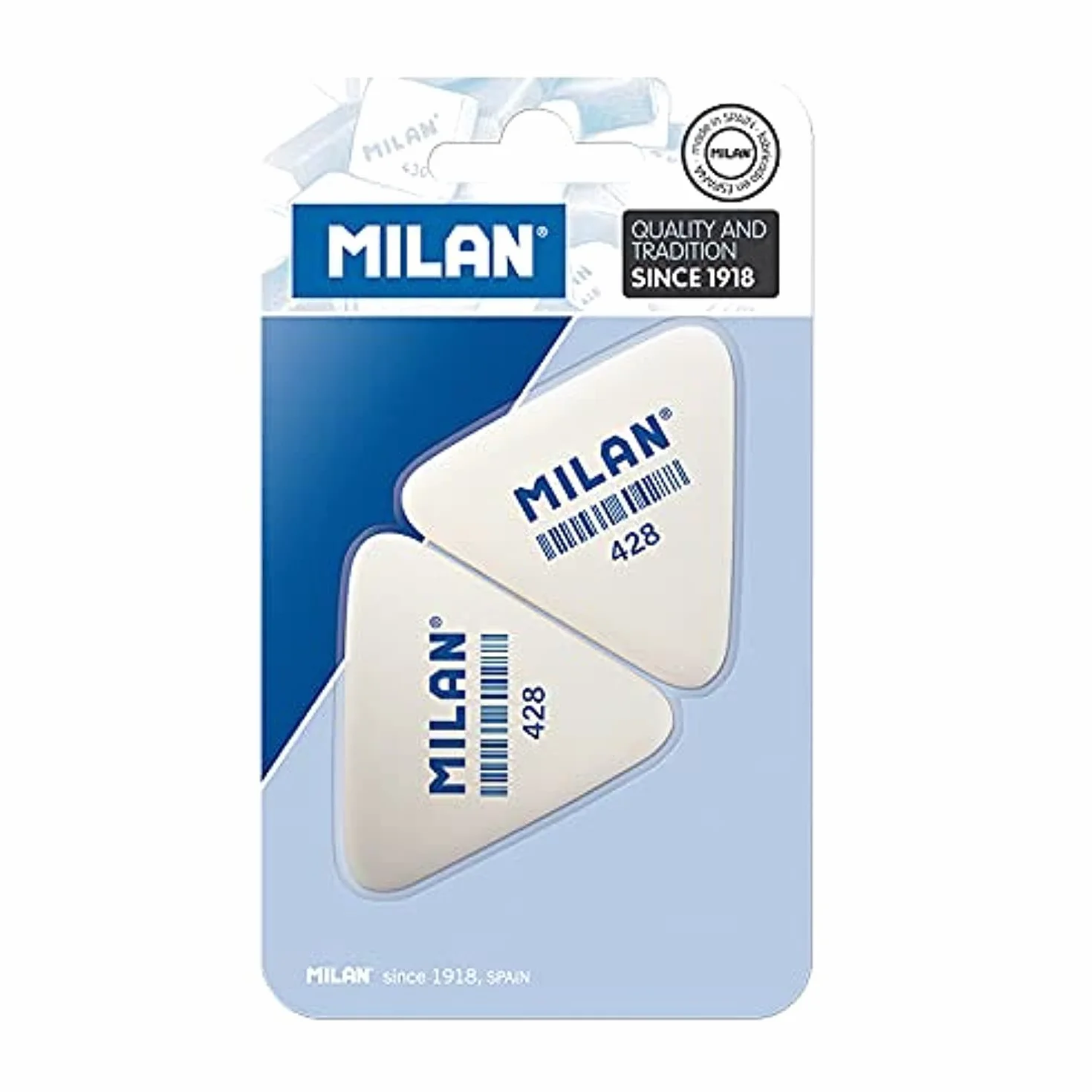 MILAN BMM9358 Pack de 2 Gomas de Borrar