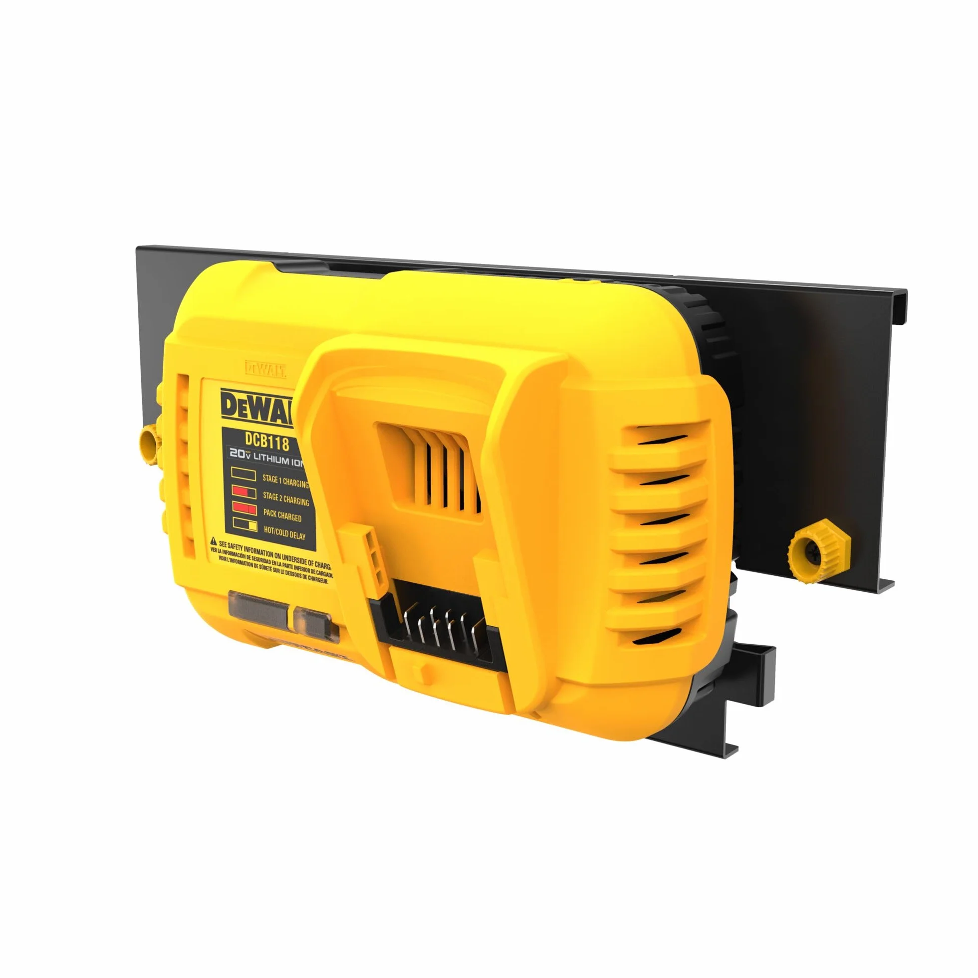 DEWALT Organizador de batería, para cargador de batería, montaje en riel, compatible con sistema de almacenamiento de taller DEWALT (DWST82821)