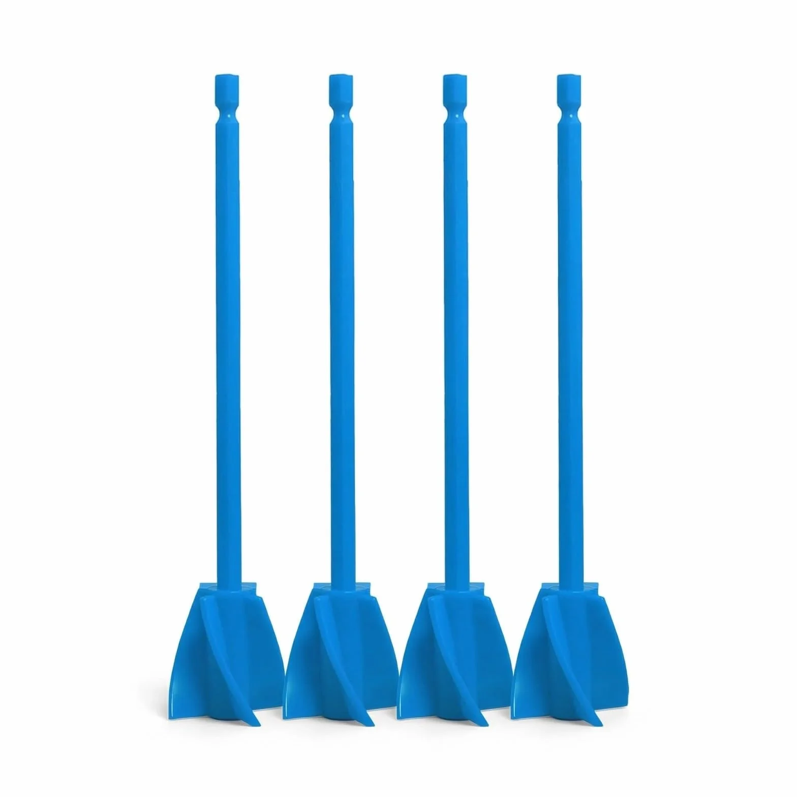 QLK 4 Piezas Mezcladores de Silicona, Paletas de Mezcla para Resina Epoxi para Taladro 1/4, Mezclador de Pintura para Pigmentos y Resina Epoxi, Accesorio Fácil de Limpiar