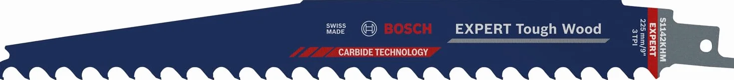 Bosch Expert Tough Wood S 1142 KHM Hoja de Sierra Sable 225 mm