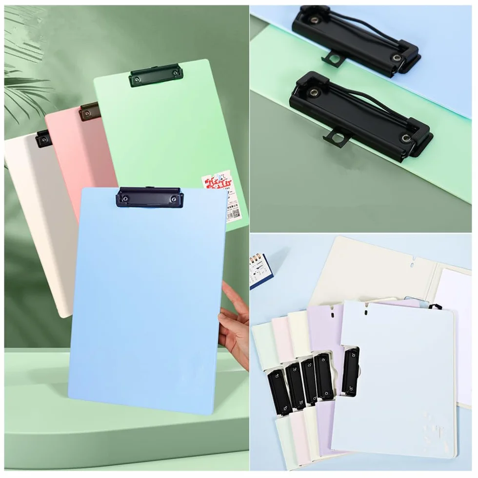 Portapapeles clip negro 20 unidades soporte placas papelería oficina