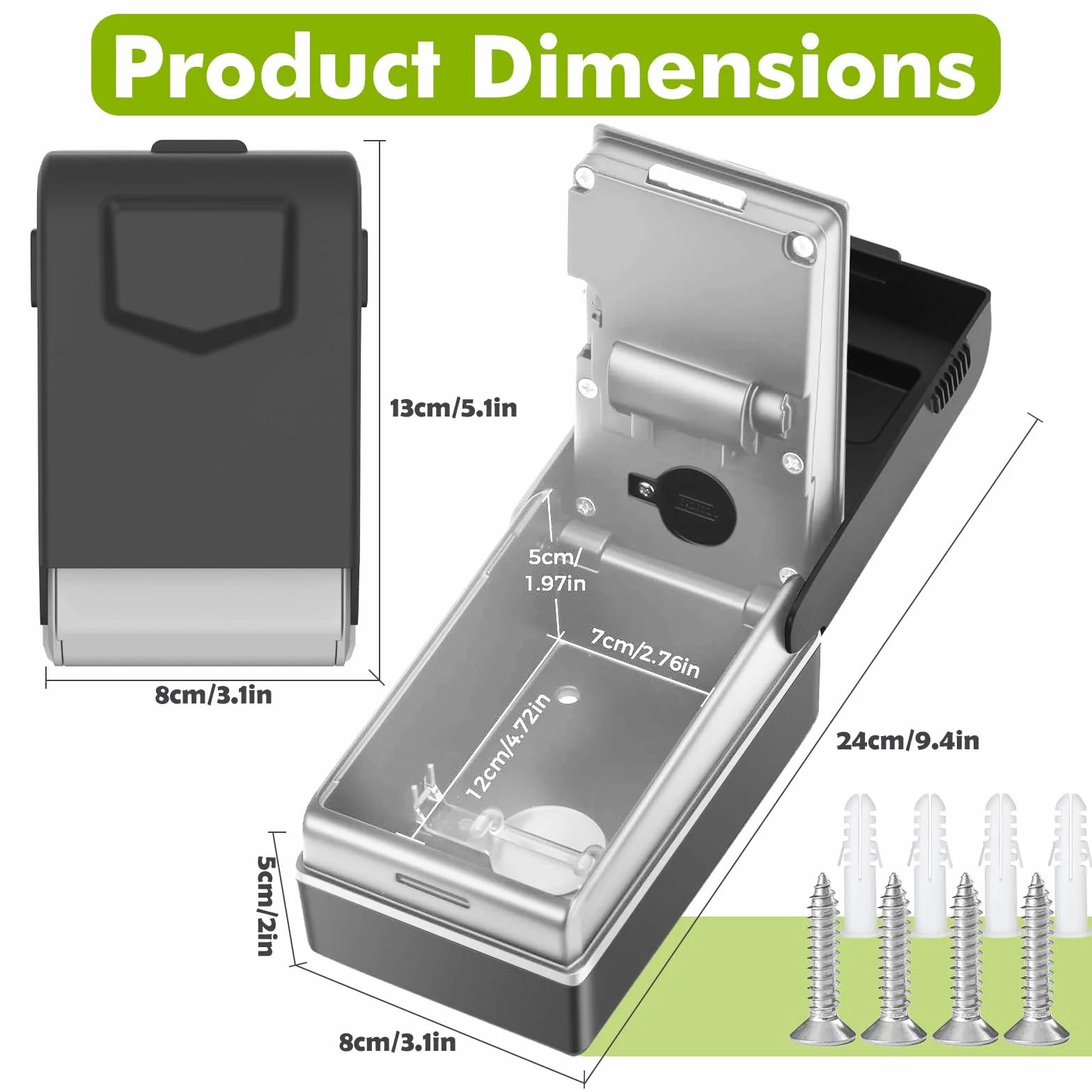 Caja de Seguridad para Llaves Impermeable con Iluminación y Código