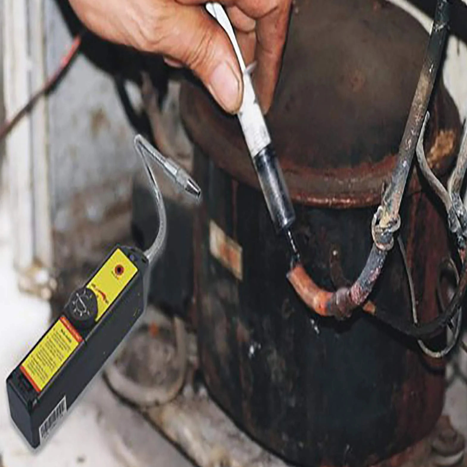 Detector de Fugas de Refrigerante CFC HFC de Gas Halógeno Sniffer de Gas Halógeno R134a R410a R22a HVAC Checke para Prueba Todos Contienen Refrigerantes Halógenos