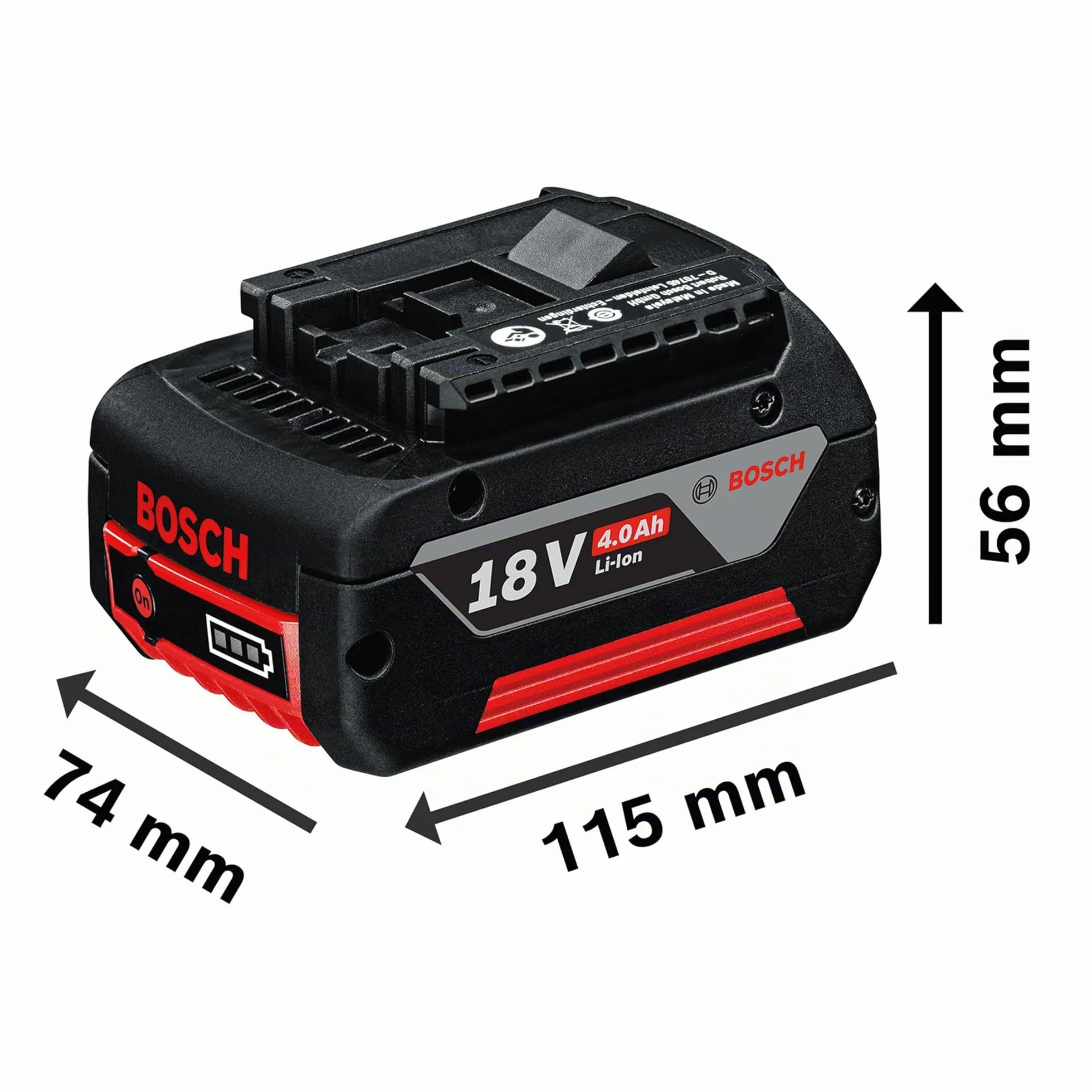 Bosch Professional 18V System set inicial de baterías: 1 batería GBA 18V 4.0Ah + cargador rápido GAL 18V-40